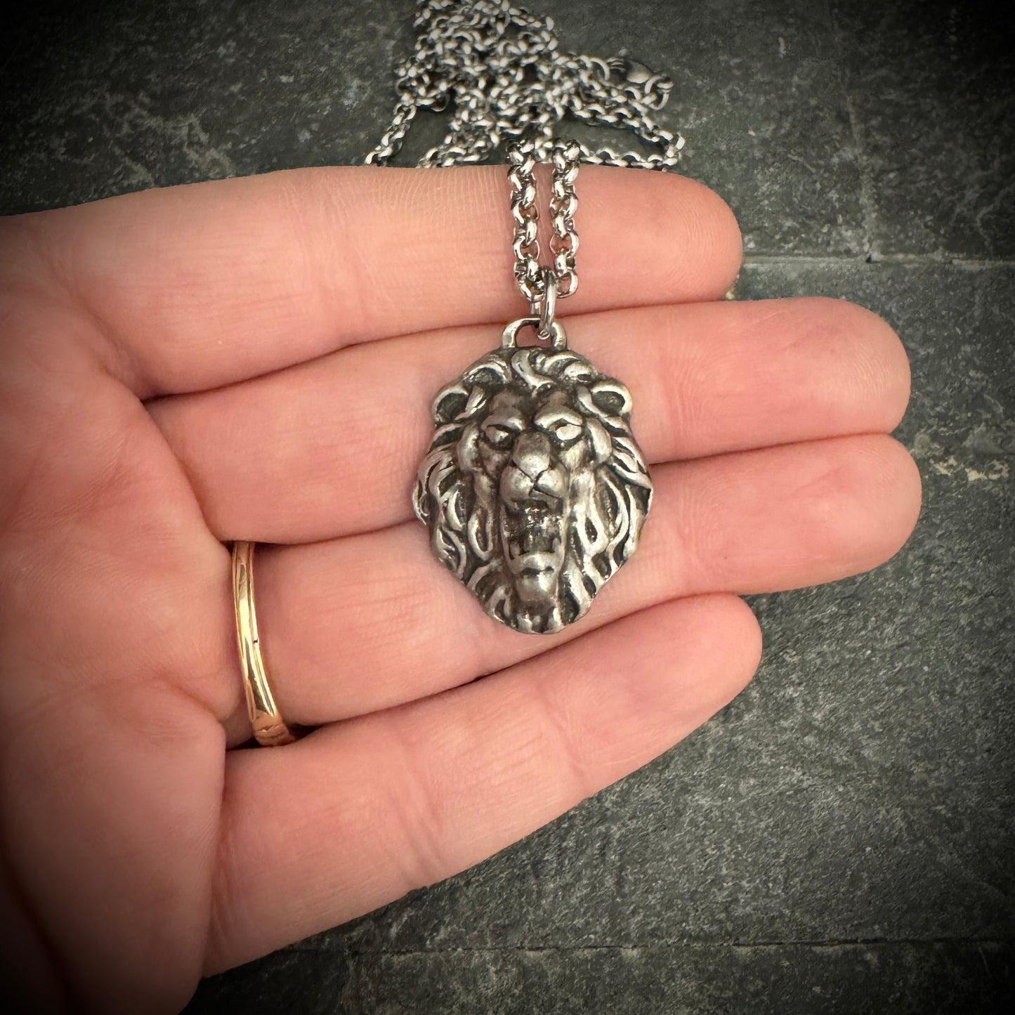 Vintage Lion Pendant | Inspiring Sobriety and Johnny LTD