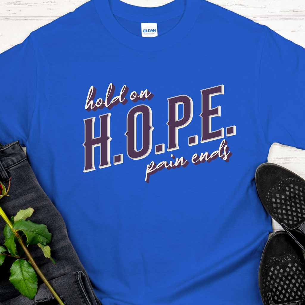 Recovery T Shirt Inspiring Sobriety H O P E