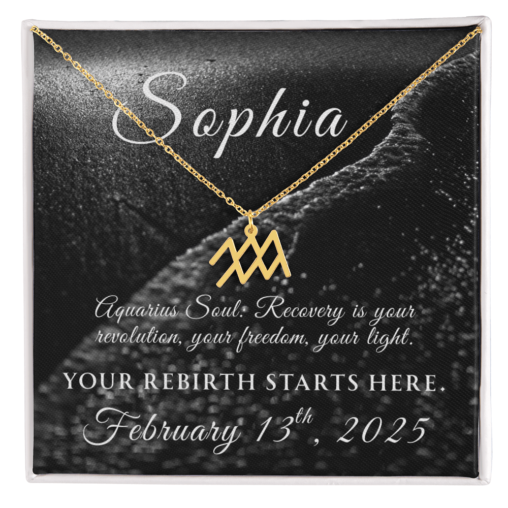 Custom Zodiac Recovery Necklace | Inspiring Sobriety