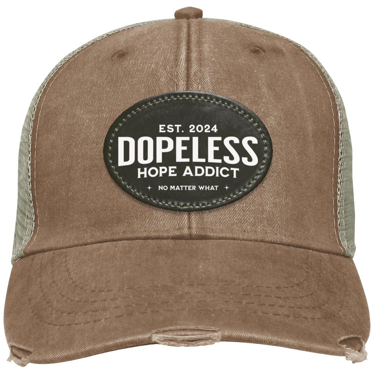 Custom Recovery Distressed Ollie Cap | Inspiring Sobriety | Dopeless Hope Addict
