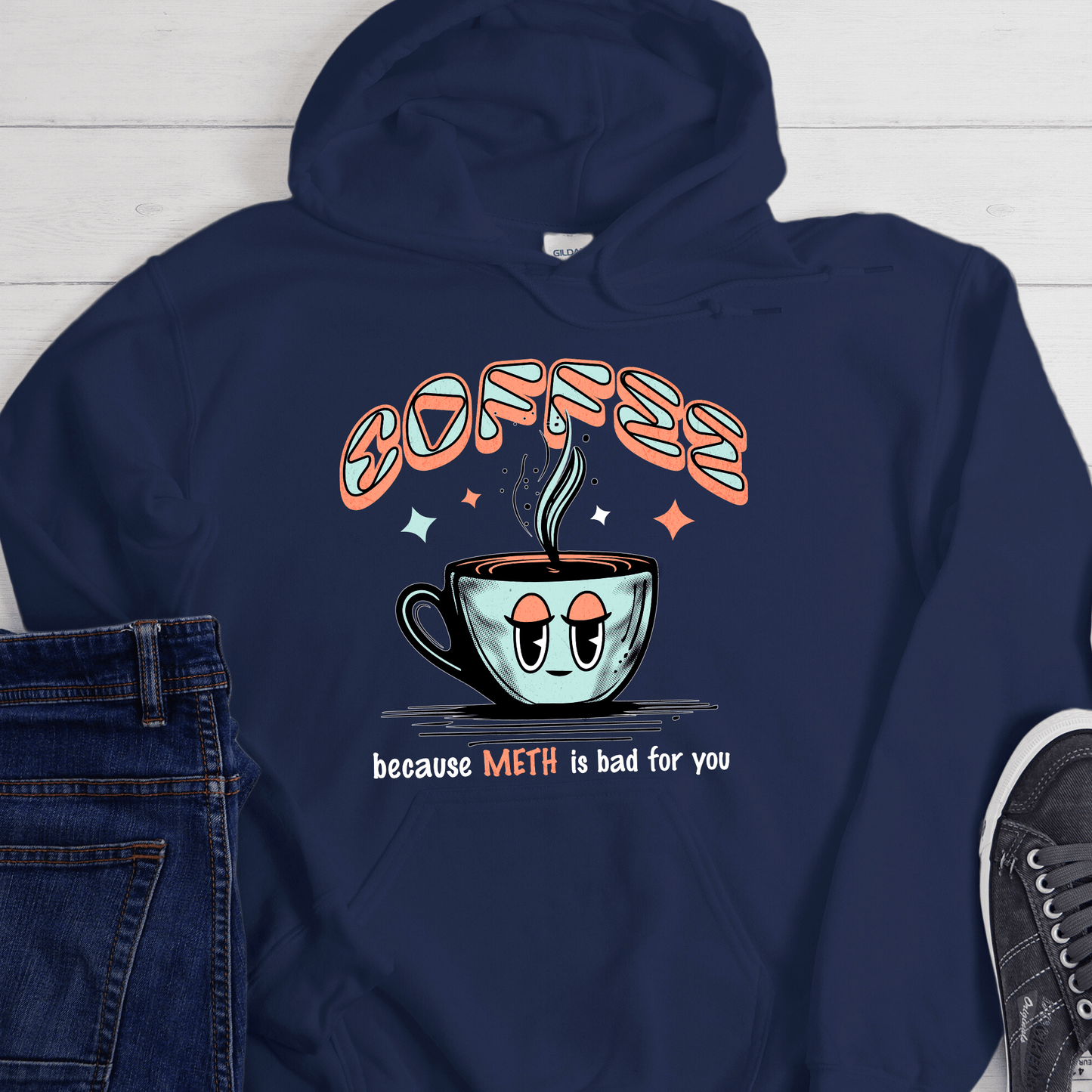 Custom Recovery Hoodie | Inspiring Sobriety | Coffee Because (DOC) Is Bad For You