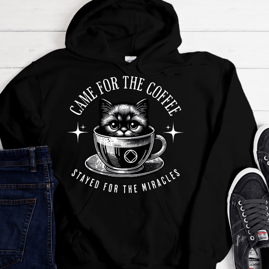 Custom Recovery Hoodie | Inspiring Sobriety |  Coffee & Miracles