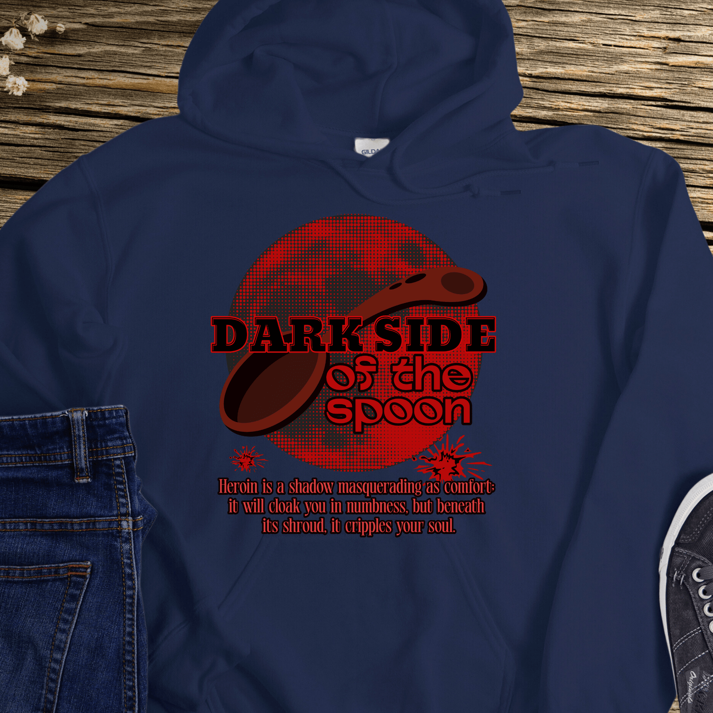 Custom Recovery Hoodie | Inspiring Sobriety | Dark Side of the Spoon