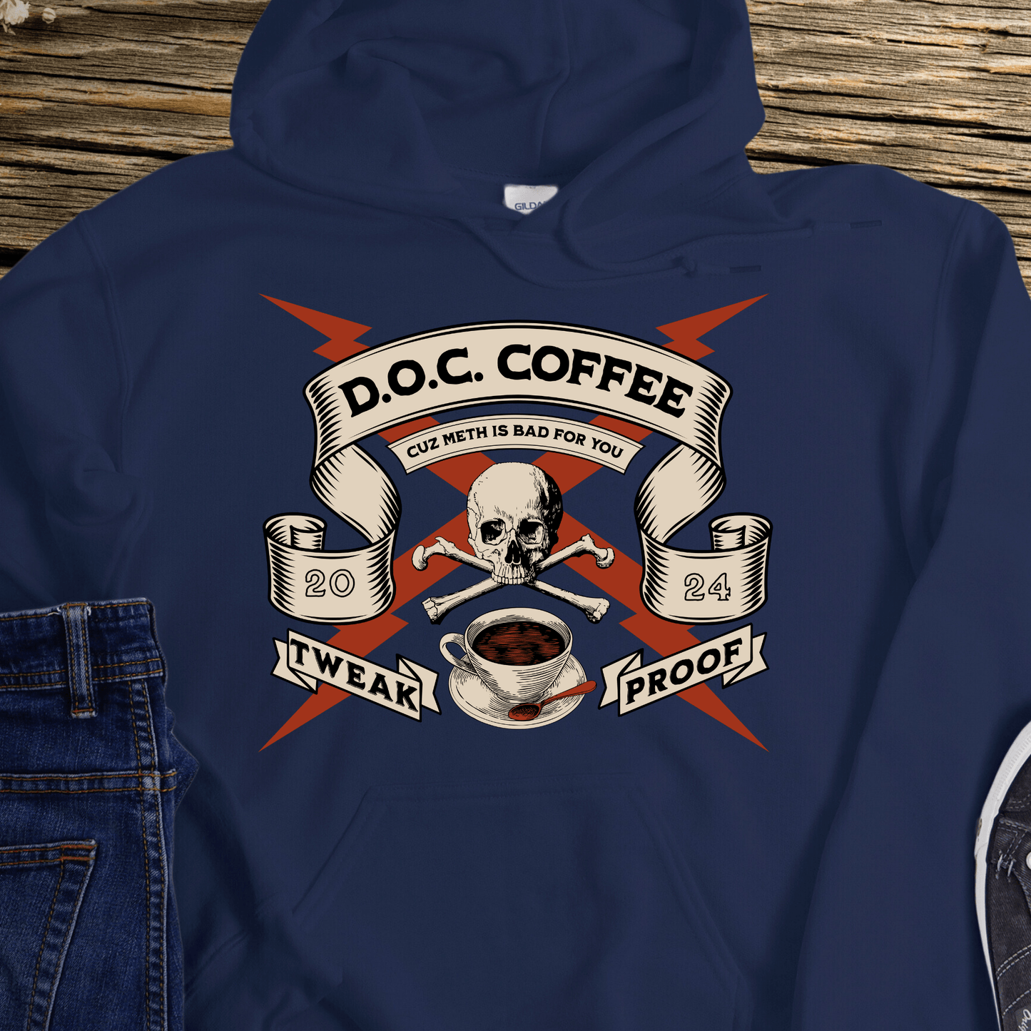 Custom Recovery Hoodie | Inspiring Sobriety | DOC Coffee