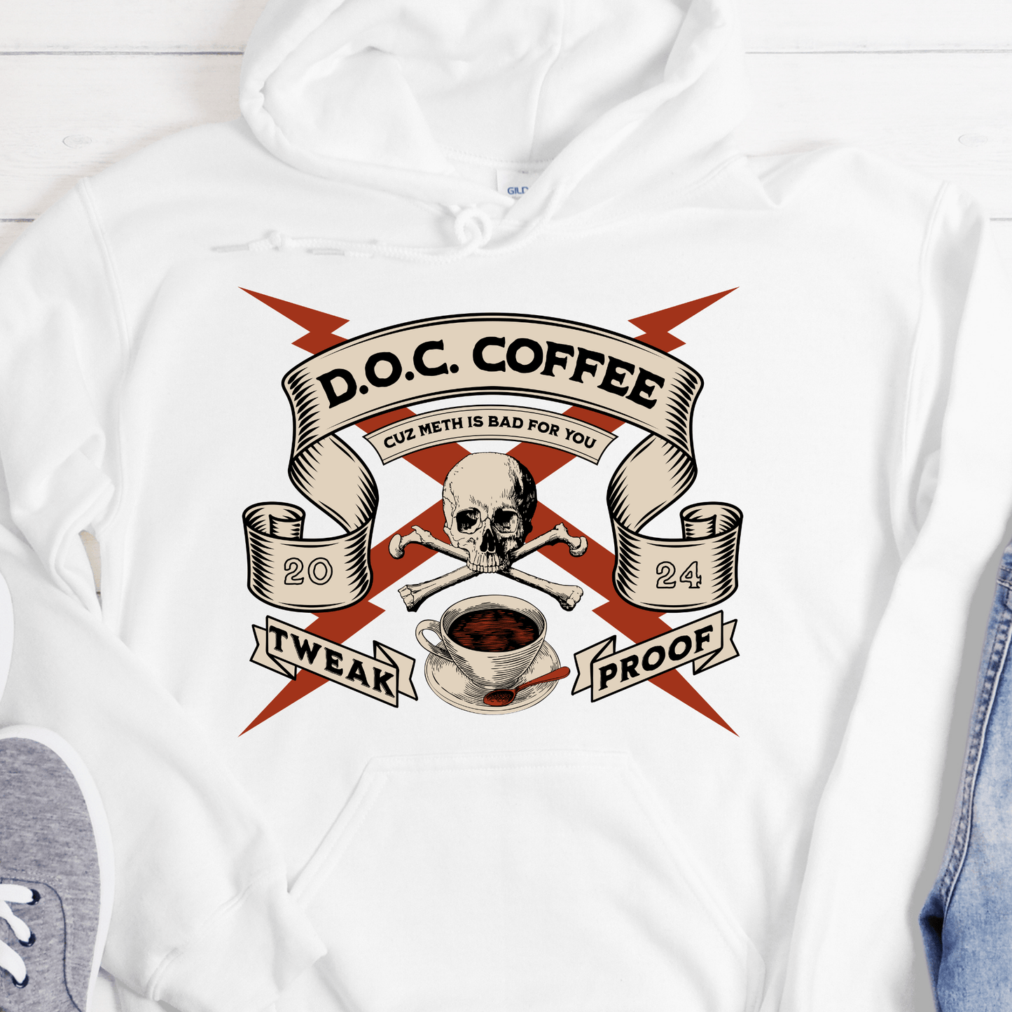 Custom Recovery Hoodie | Inspiring Sobriety | DOC Coffee