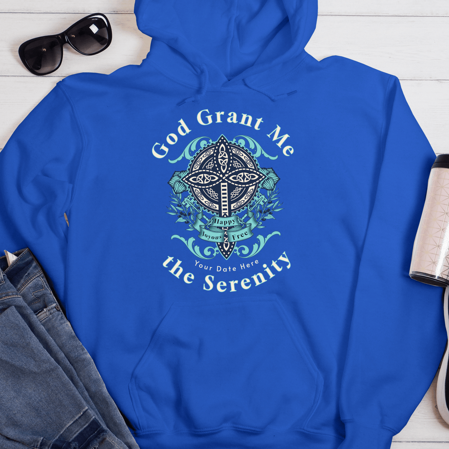 Custom Recovery Hoodie | Inspiring Sobriety | God Grant Me The Serenity