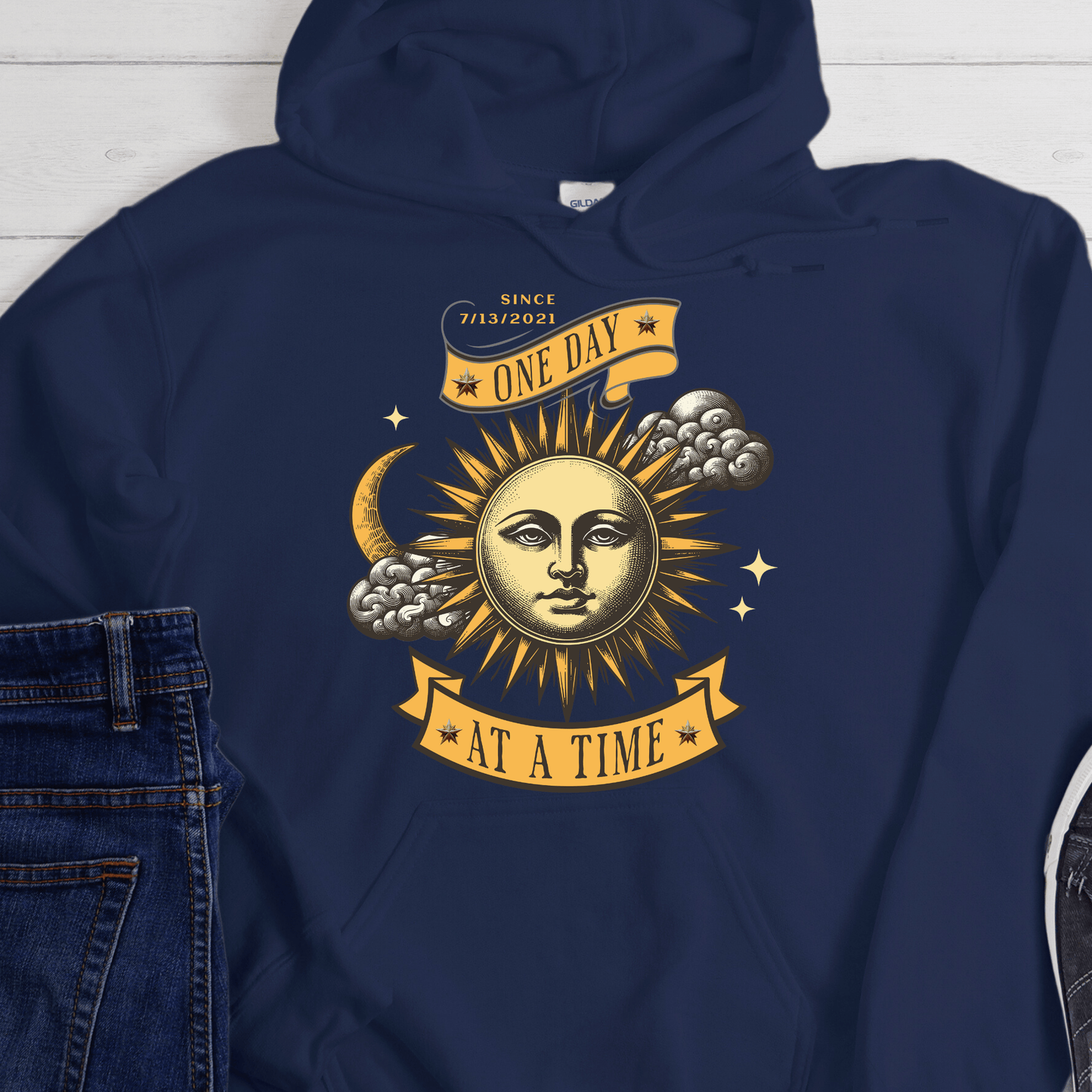 Custom Recovery Hoodie | Inspiring Sobriety | One Day at a Time