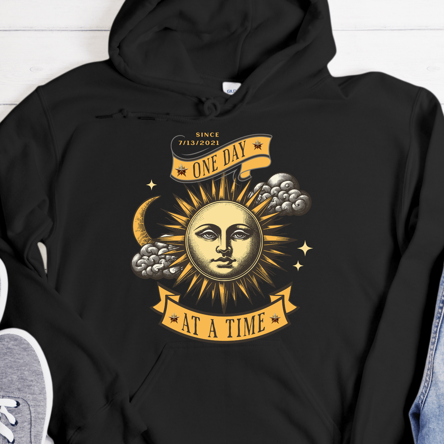 Custom Recovery Hoodie | Inspiring Sobriety | One Day at a Time