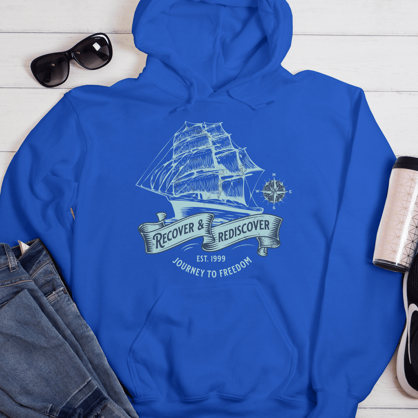 Custom Recovery Hoodie | Inspiring Sobriety | Recover and Rediscover