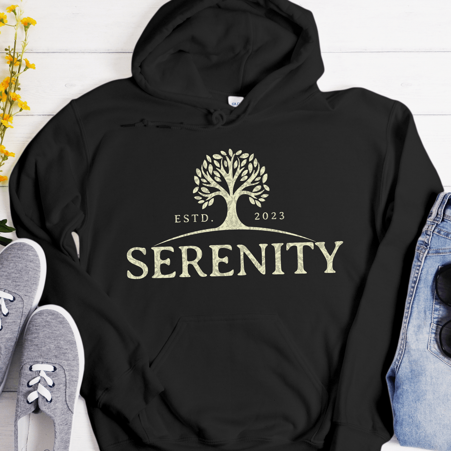 Custom Recovery Hoodie | Inspiring Sobriety | Serenity Established