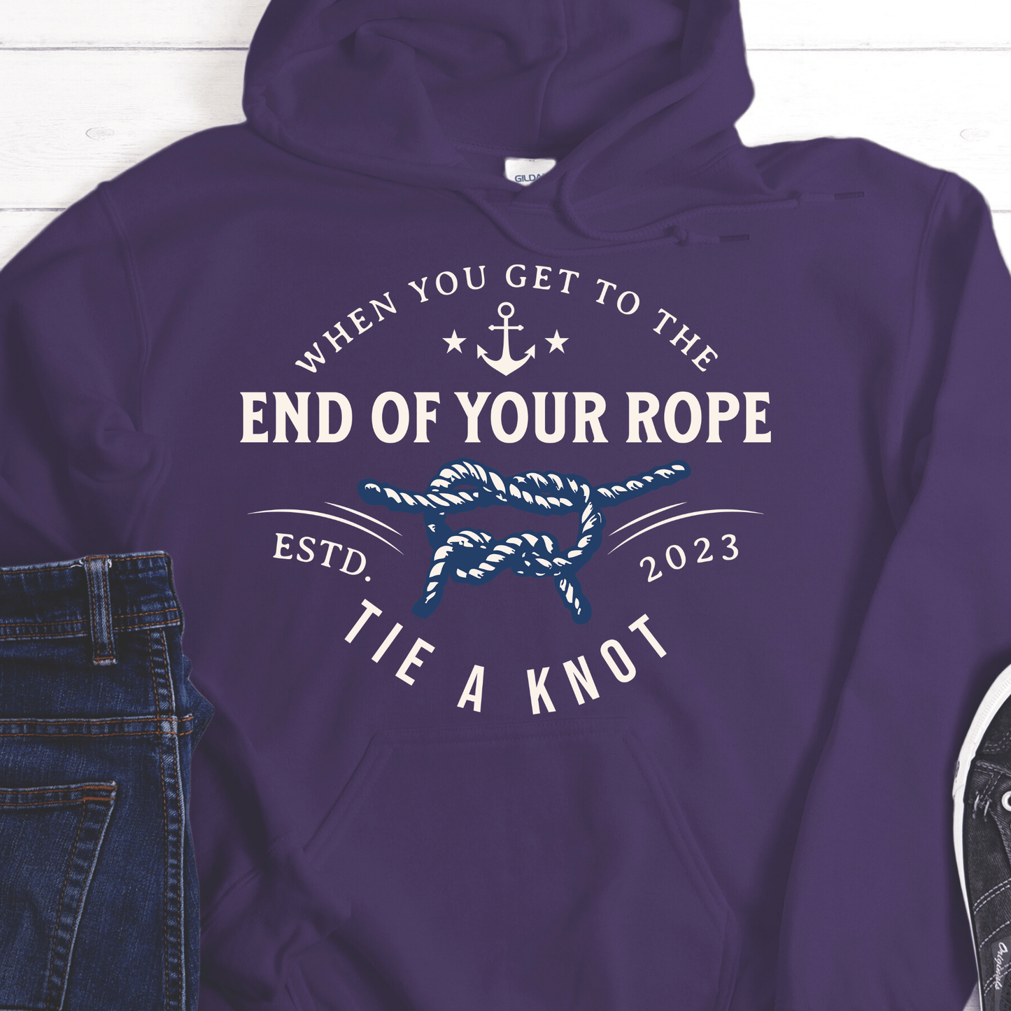 Custom Recovery Hoodie | Inspiring Sobriety | Tie a Knot