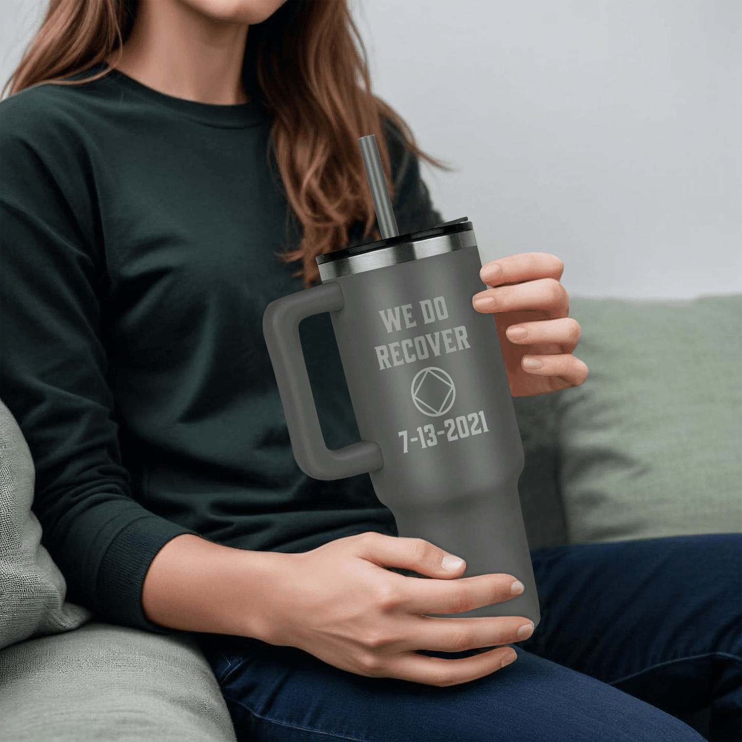 Custom Recovery SS Tumbler | Inspiring Sobriety | NA - We Do Recover