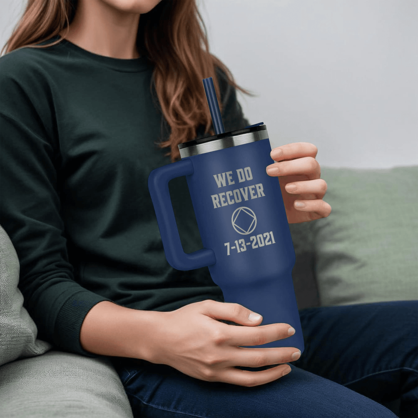 Custom Recovery SS Tumbler | Inspiring Sobriety | NA - We Do Recover