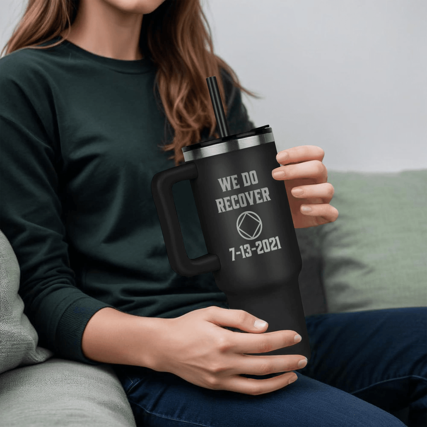 Custom Recovery SS Tumbler | Inspiring Sobriety | NA - We Do Recover