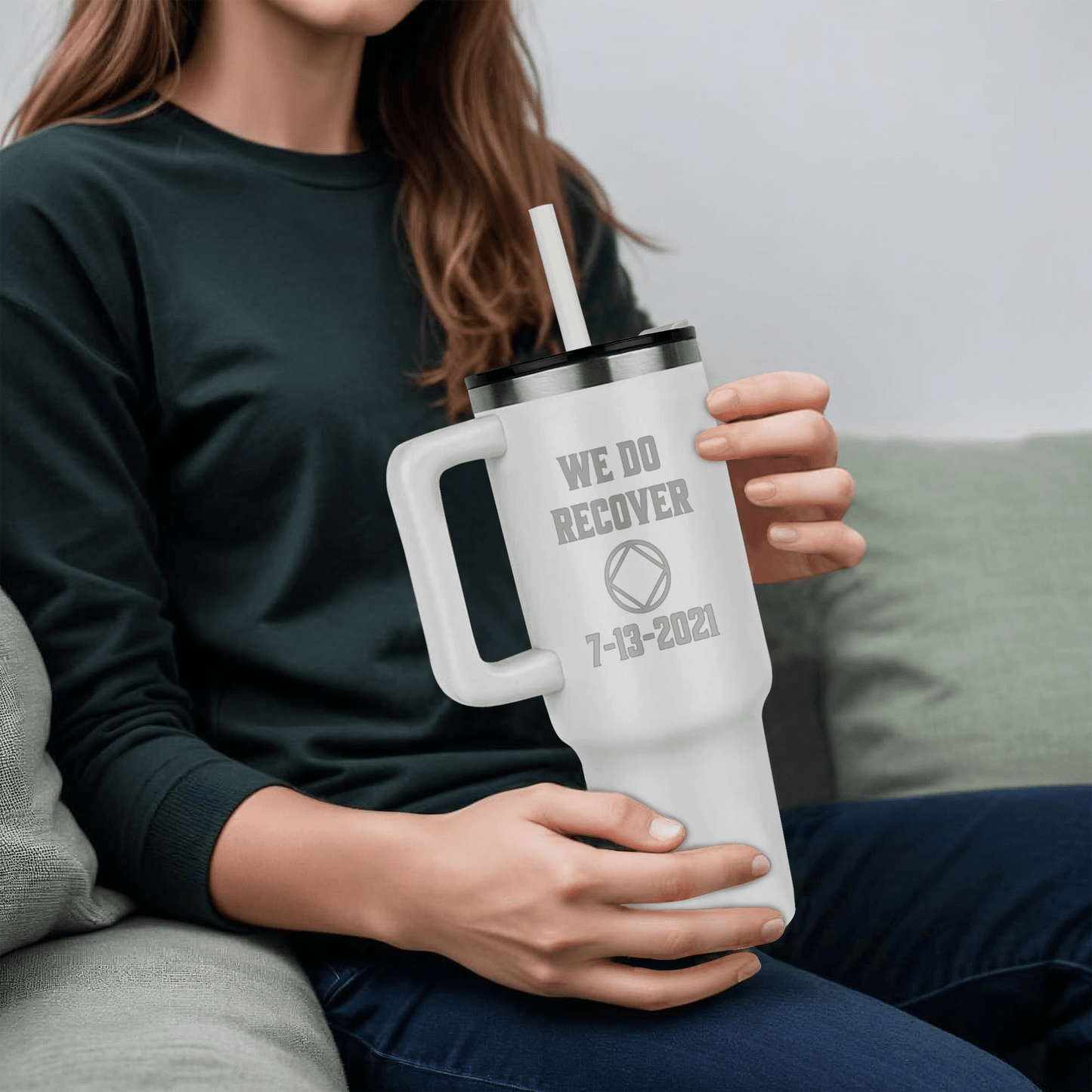 Custom Recovery SS Tumbler | Inspiring Sobriety | NA - We Do Recover