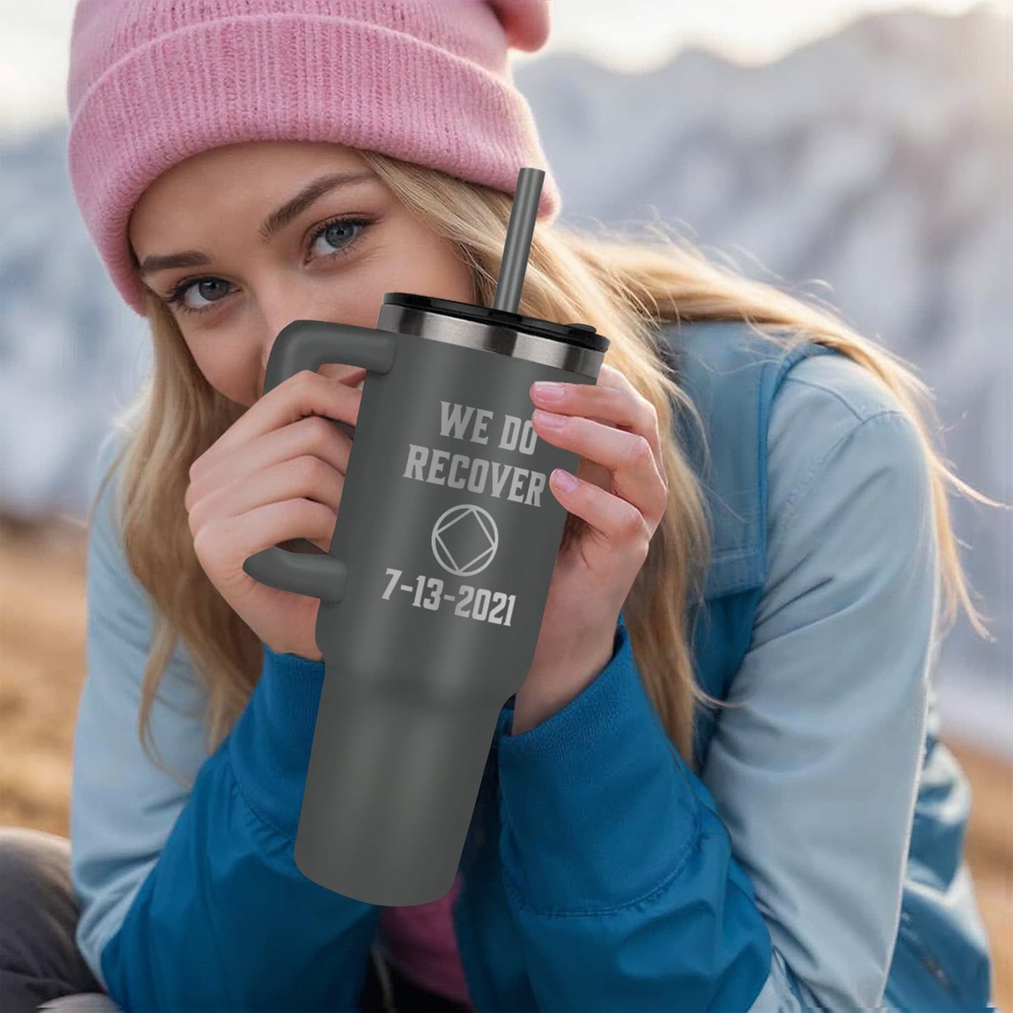 Custom Recovery SS Tumbler | Inspiring Sobriety | NA - We Do Recover