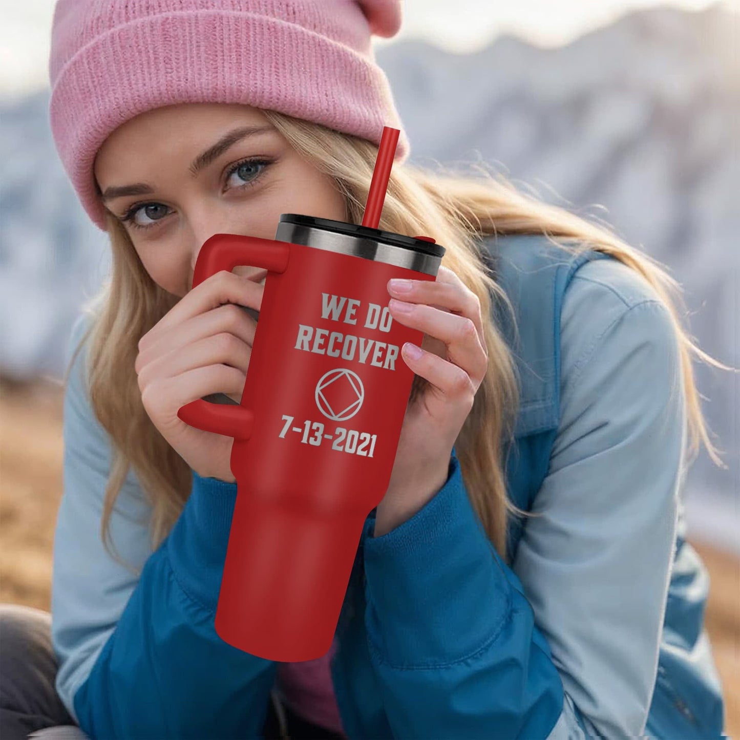 Custom Recovery SS Tumbler | Inspiring Sobriety | NA - We Do Recover