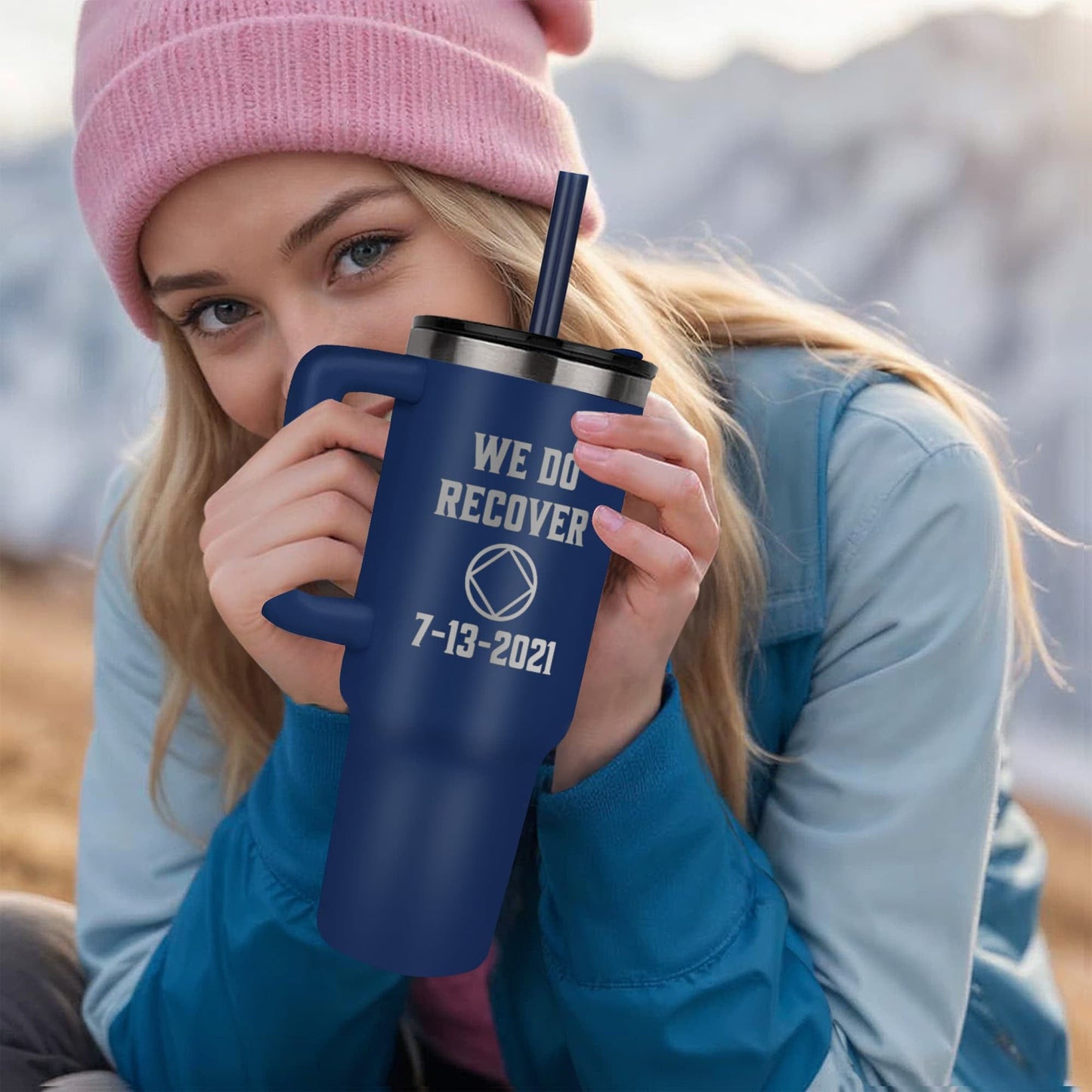 Custom Recovery SS Tumbler | Inspiring Sobriety | NA - We Do Recover