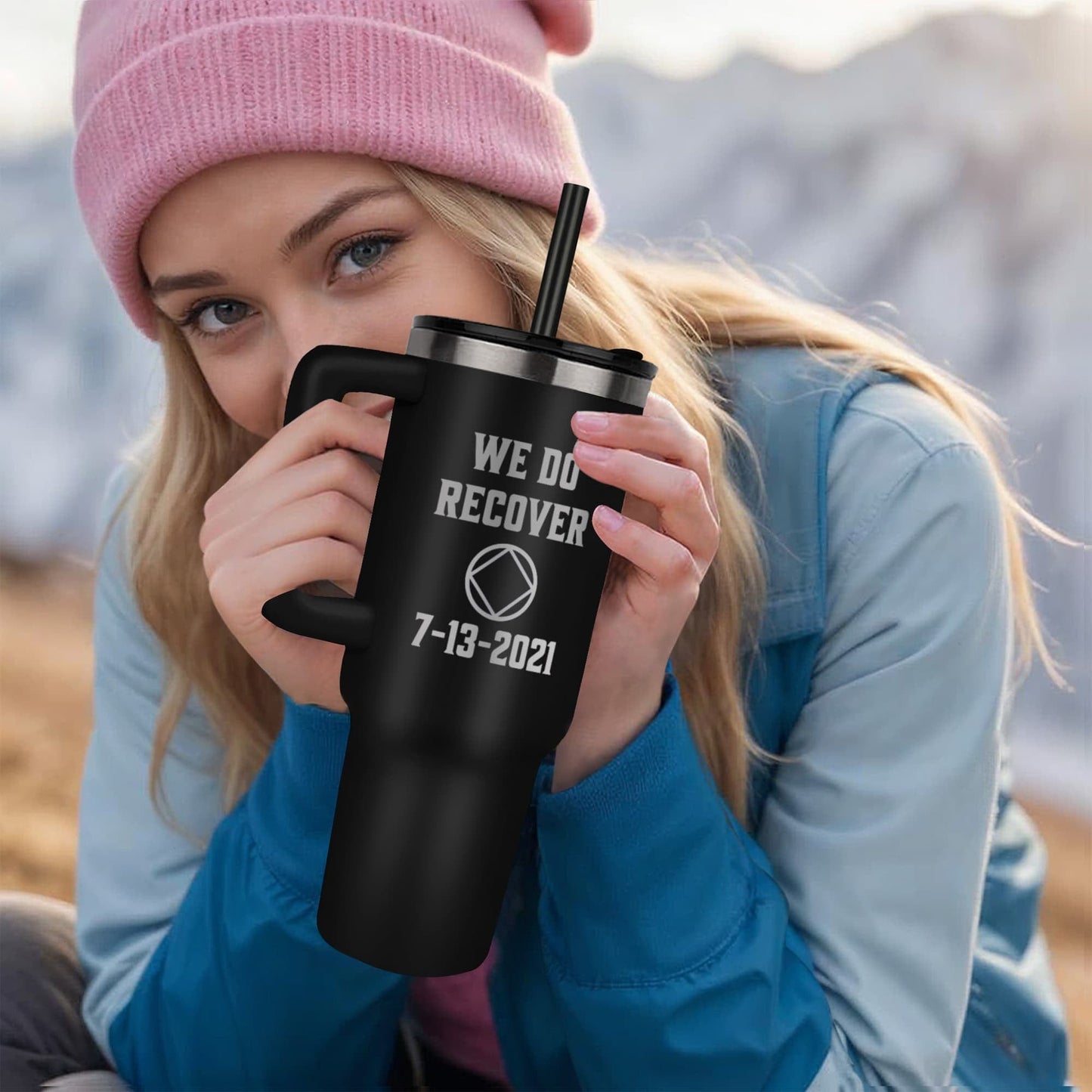 Custom Recovery SS Tumbler | Inspiring Sobriety | NA - We Do Recover