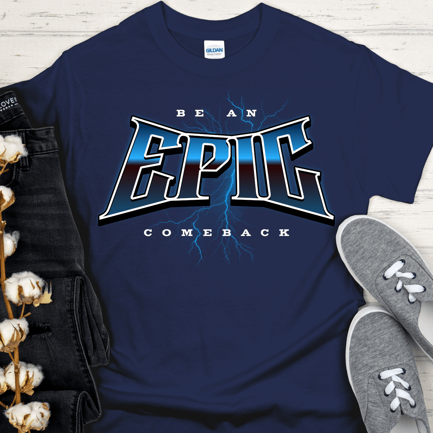 Custom Recovery T-Shirt | Inspiring Sobriety | Be An Epic Comeback