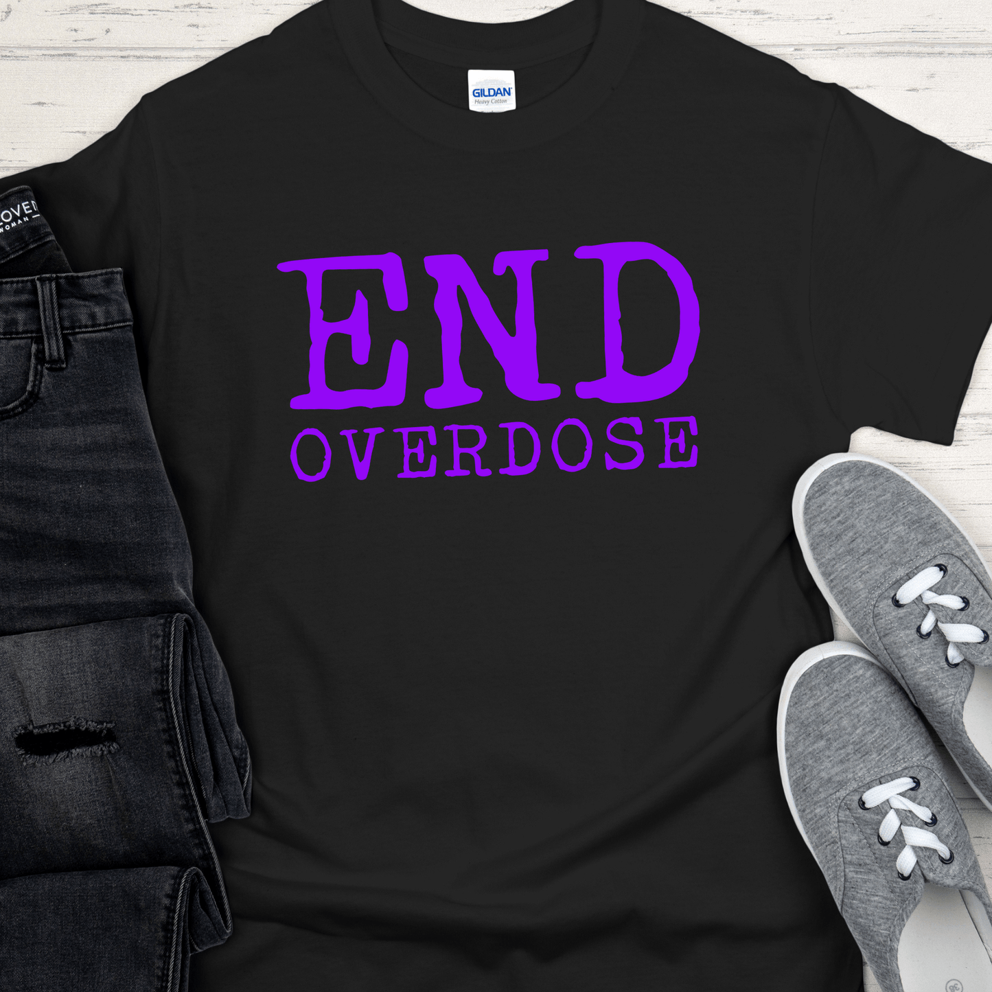 Custom Recovery T-Shirt | Inspiring Sobriety | End Overdose