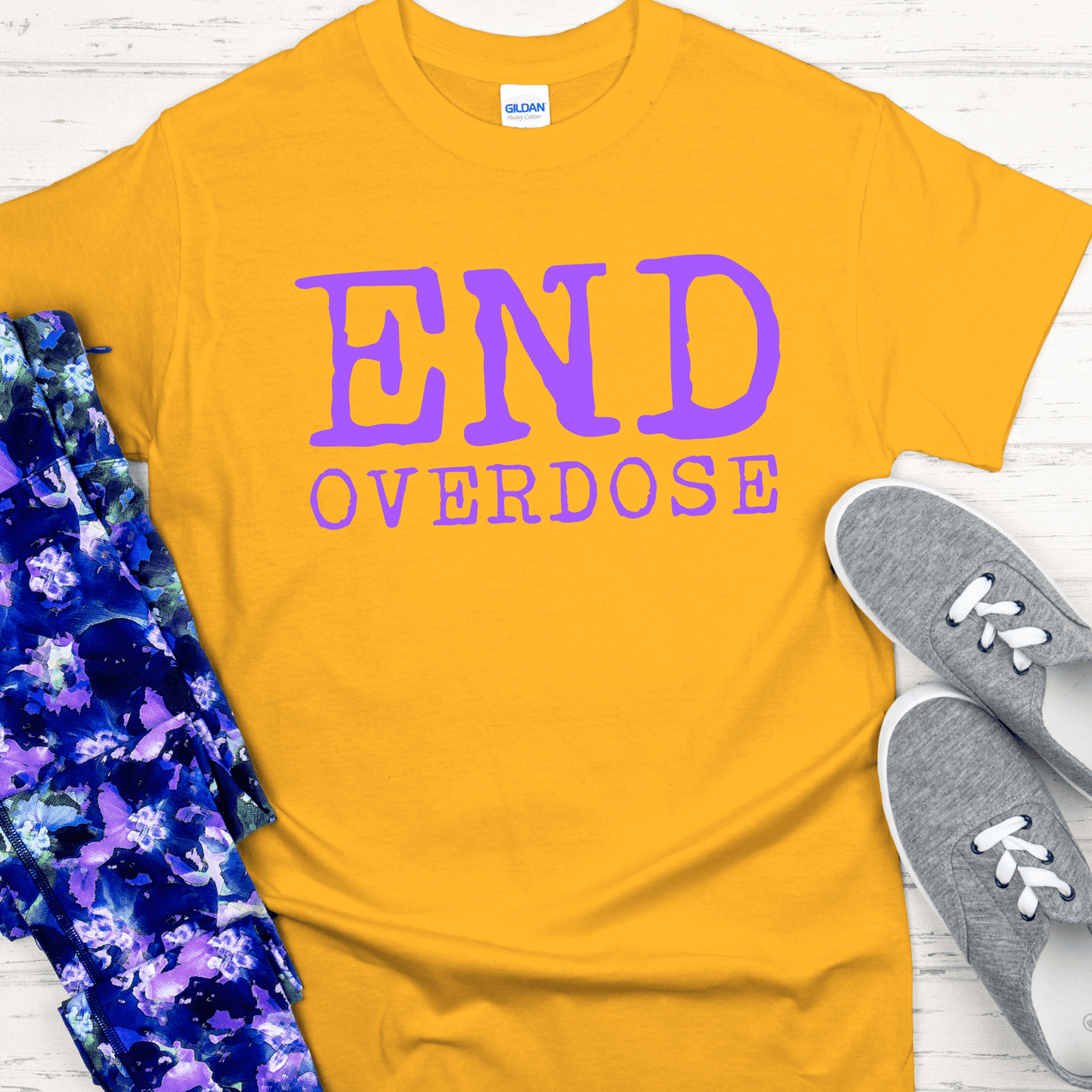 Custom Recovery T-Shirt | Inspiring Sobriety | End Overdose
