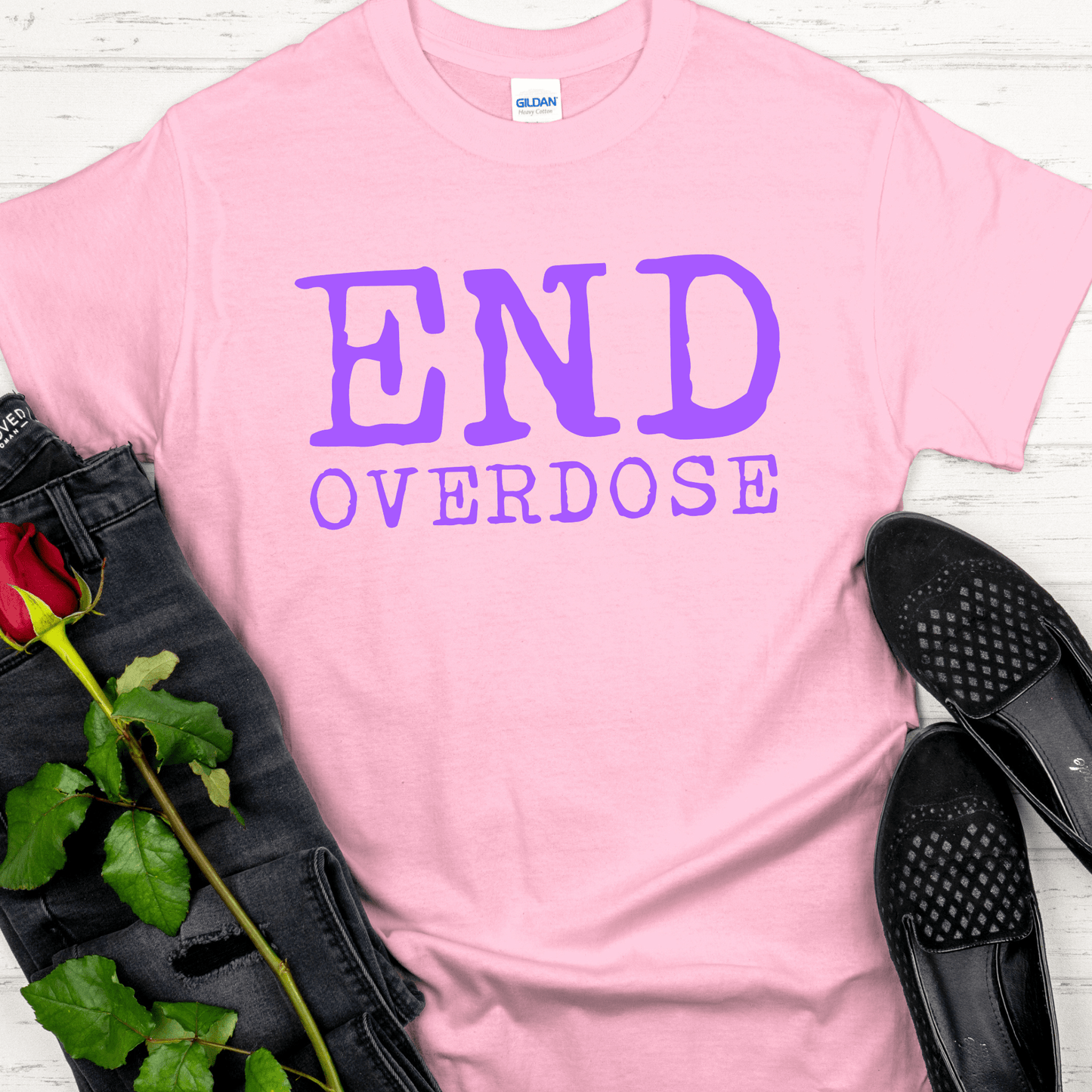 Custom Recovery T-Shirt | Inspiring Sobriety | End Overdose