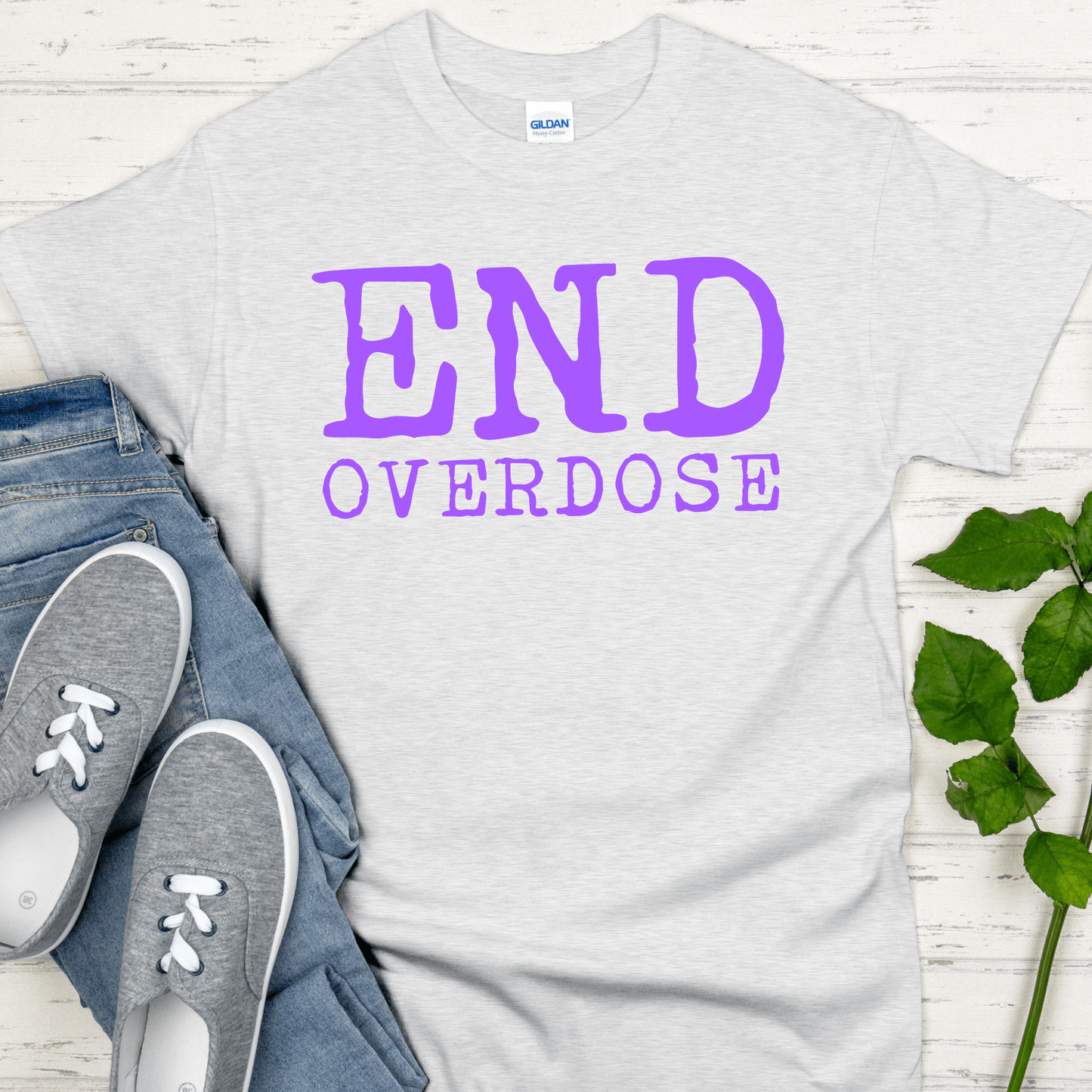 Custom Recovery T-Shirt | Inspiring Sobriety | End Overdose