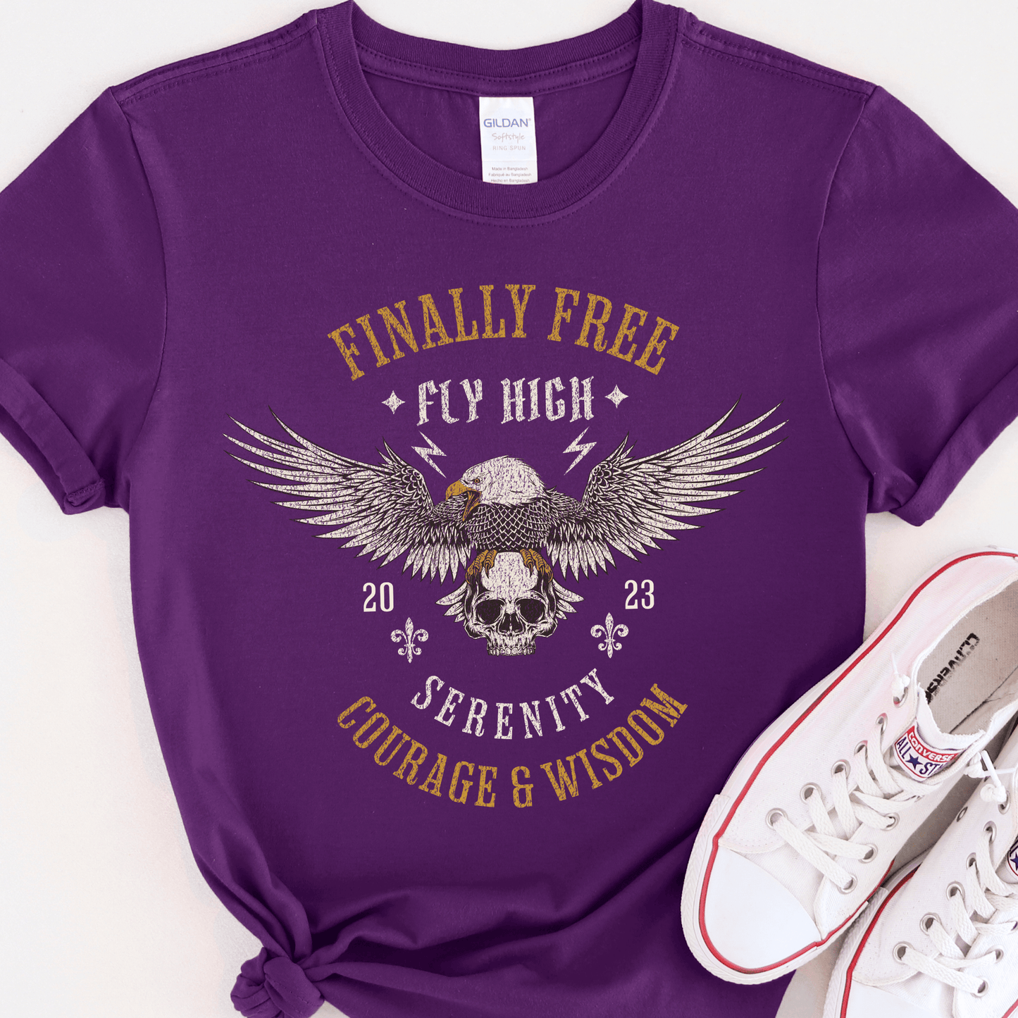 Custom Recovery T-Shirt | Inspiring Sobriety | Finally Free