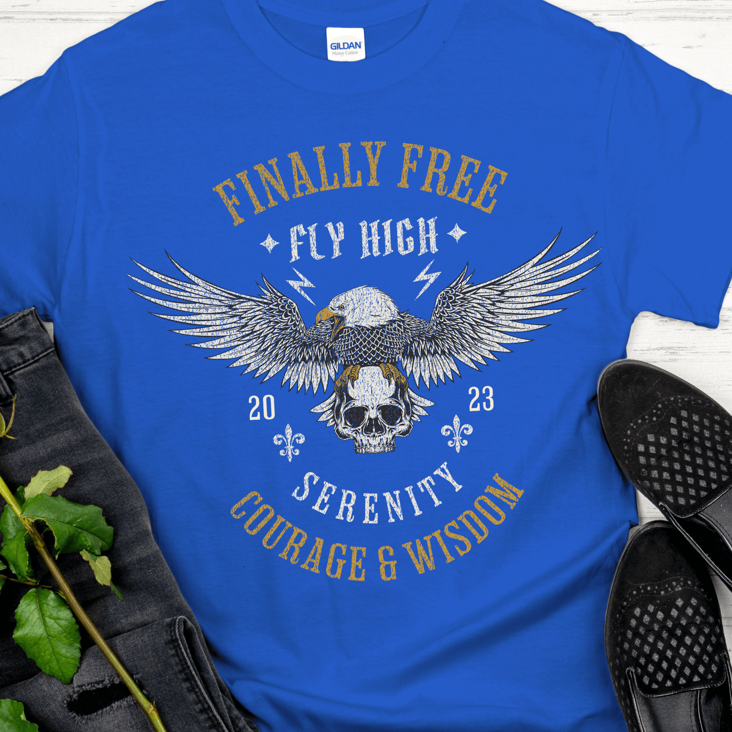 Custom Recovery T-Shirt | Inspiring Sobriety | Finally Free