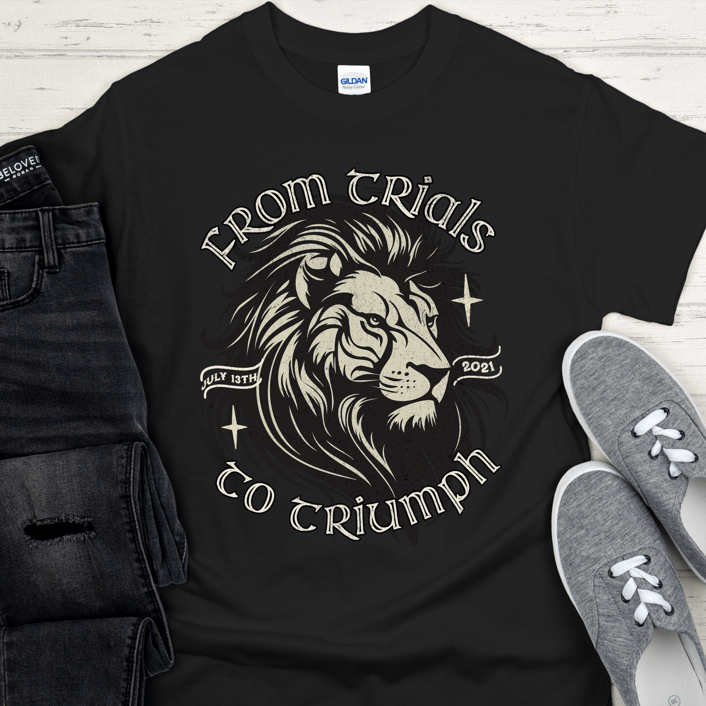 Custom Recovery T-Shirt | Inspiring Sobriety | From Trials To Triumph