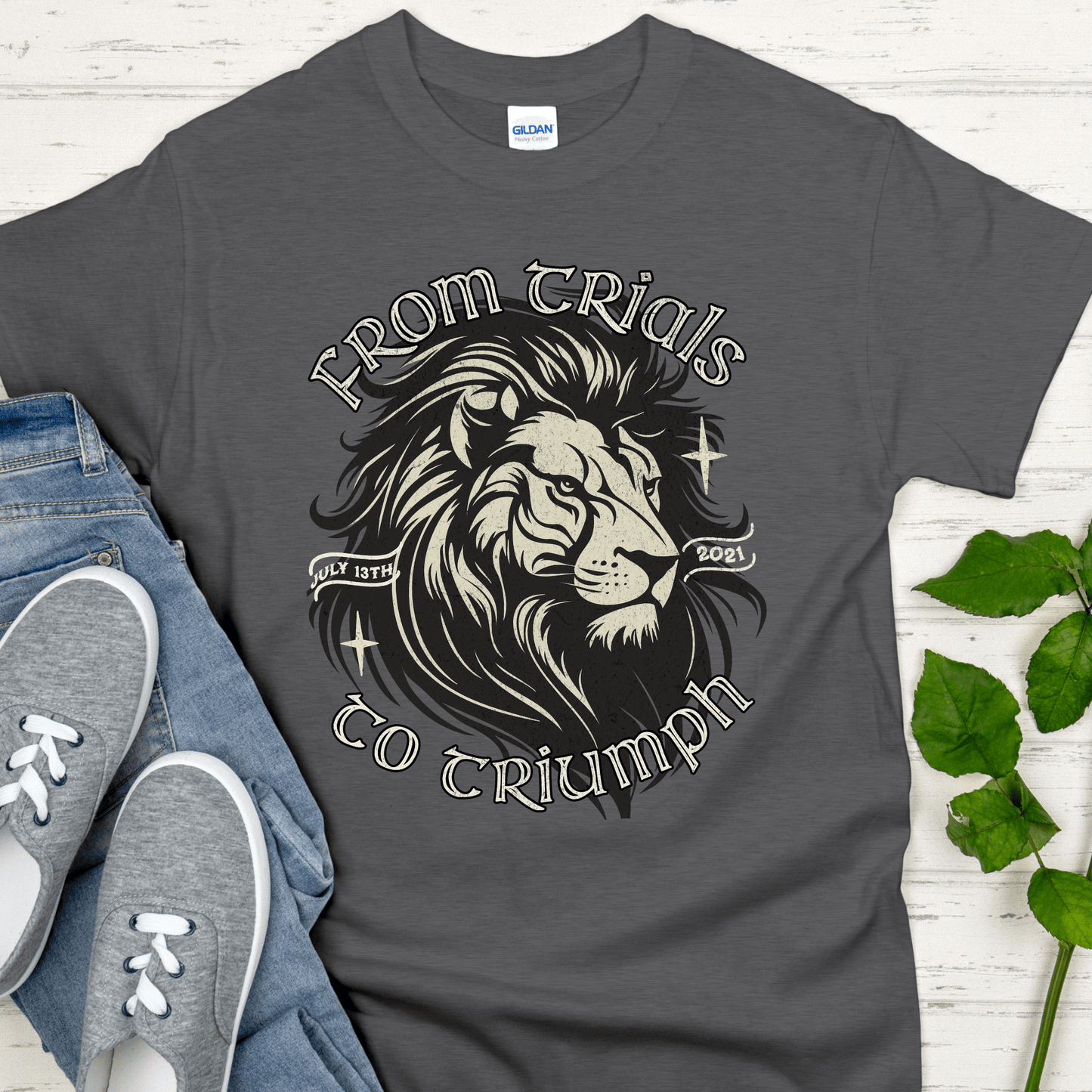 Custom Recovery T-Shirt | Inspiring Sobriety | From Trials To Triumph