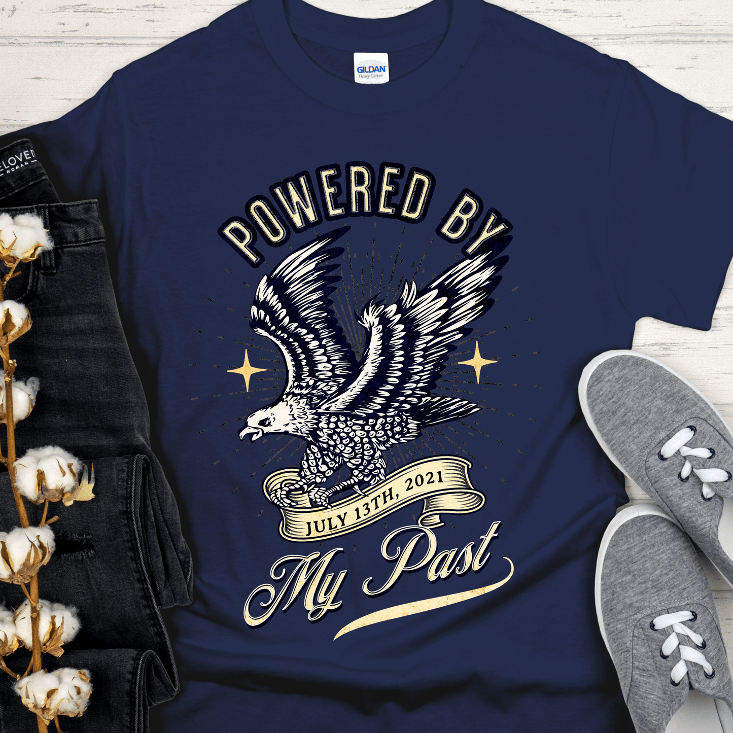 Custom Recovery T-Shirt | Inspiring Sobriety | Powered By My Past