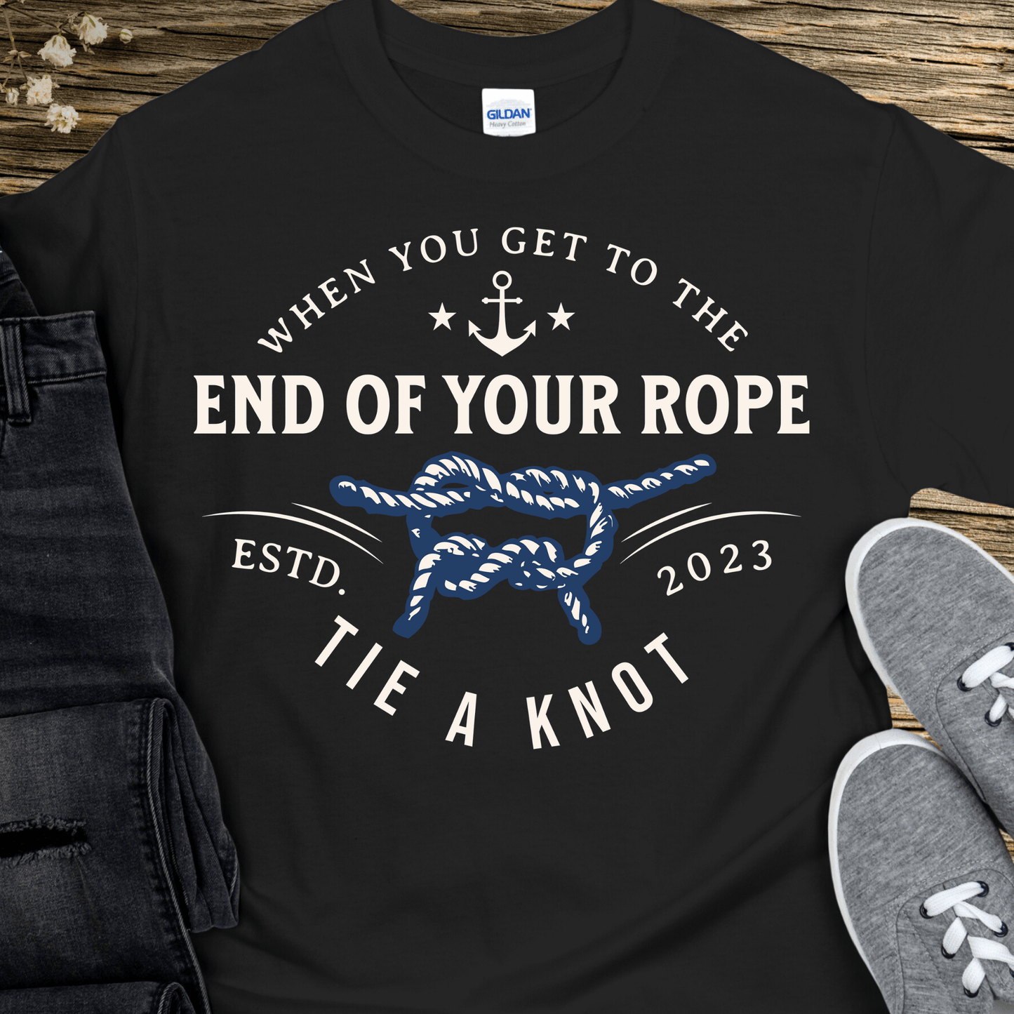 Custom Recovery T-Shirt | Inspiring Sobriety | Tie a Knot