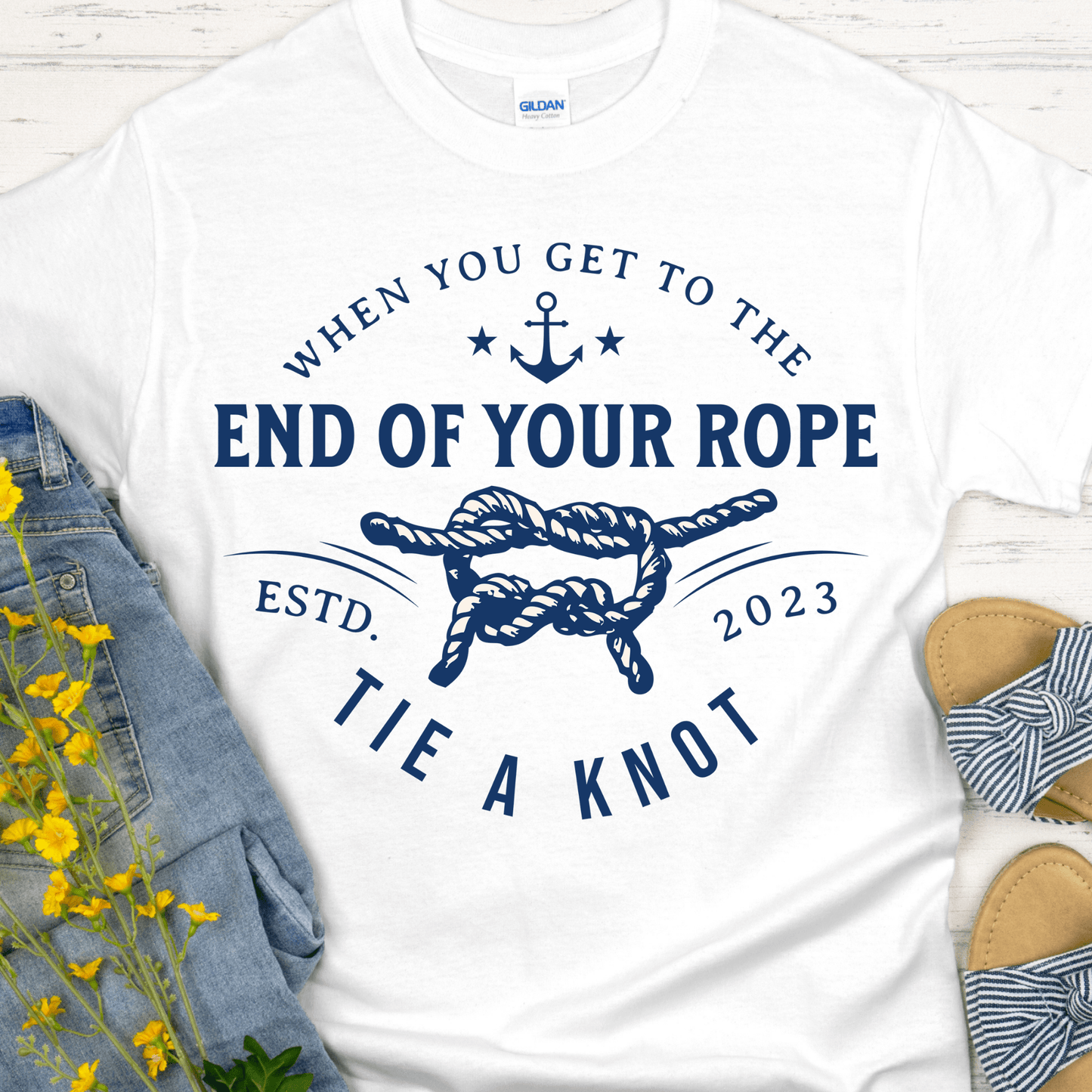Custom Recovery T-Shirt | Inspiring Sobriety | Tie a Knot