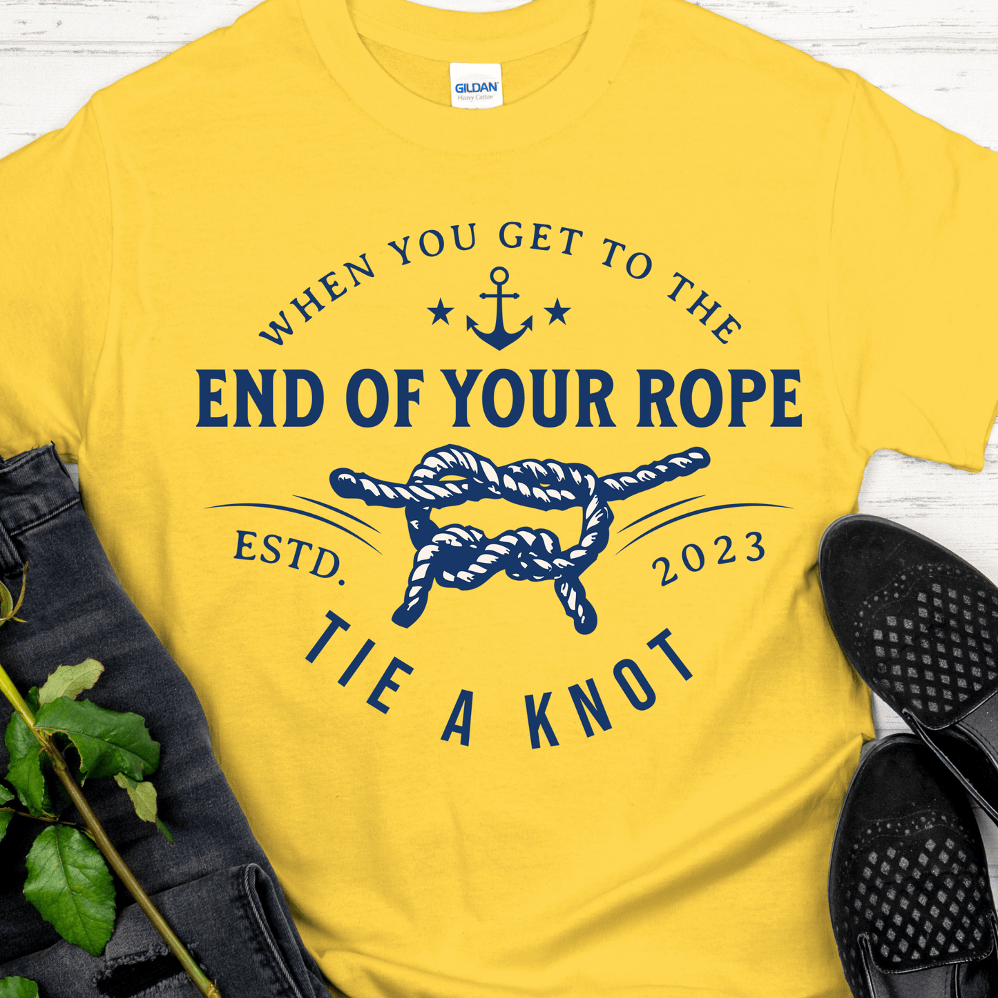 Custom Recovery T-Shirt | Inspiring Sobriety | Tie a Knot