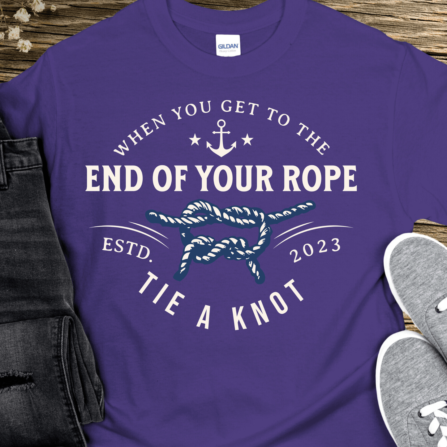 Custom Recovery T-Shirt | Inspiring Sobriety | Tie a Knot