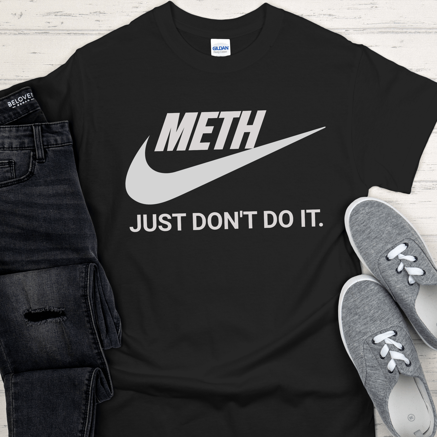 Custom Recovery T-Shirt | Inspiring Sobriety | (Your DOC) Just Don't Do It