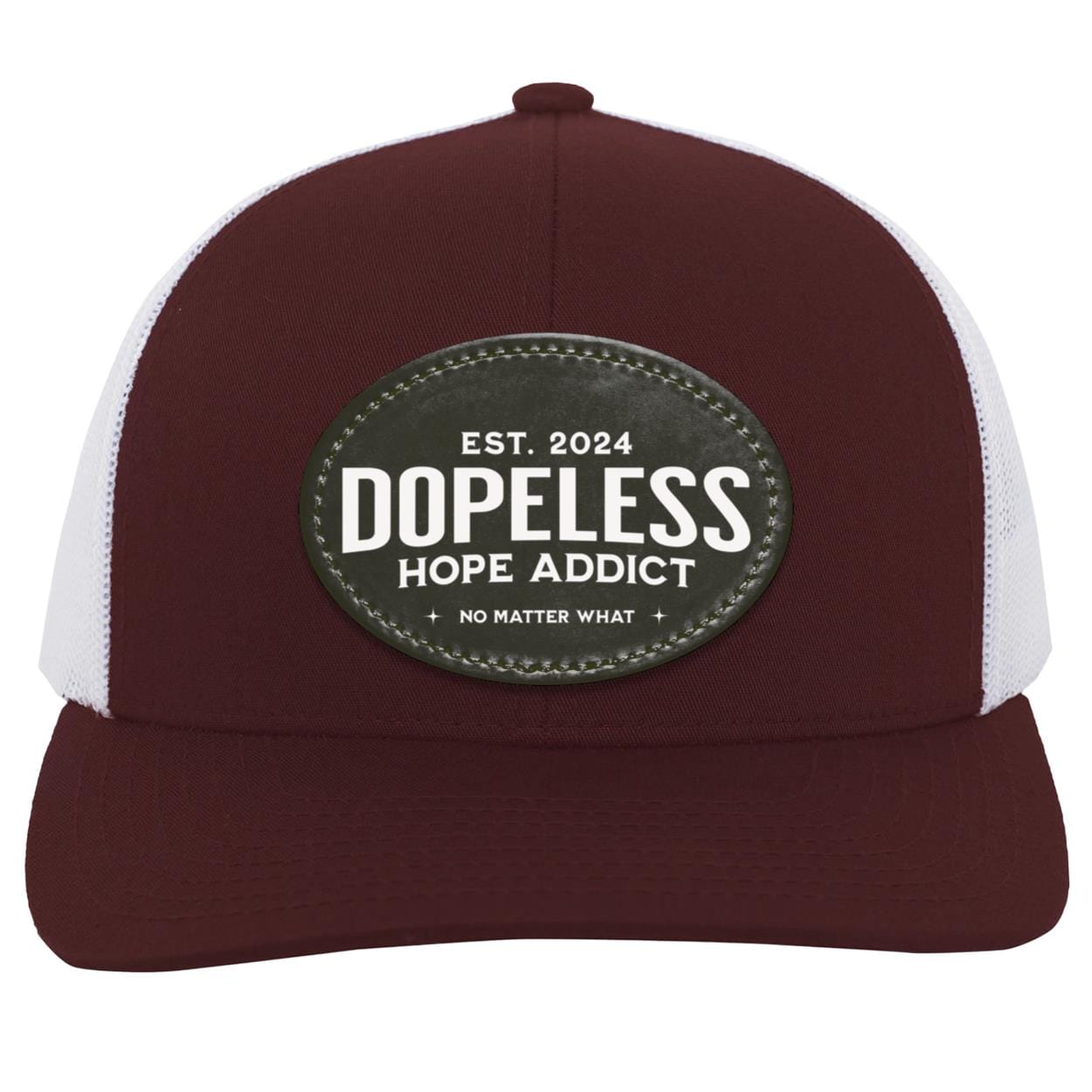 Custom Recovery Trucker Snapback Hat | Inspiring Sobriety | Dopeless Hope Addict