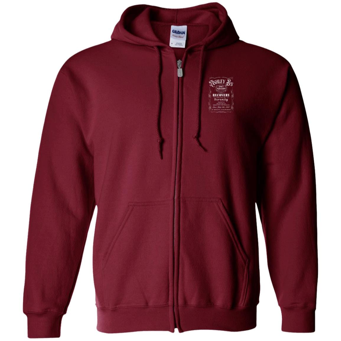 Custom Recovery Zip Hoodie | Inspiring Sobriety | (Custom Name) 100% Living Proof