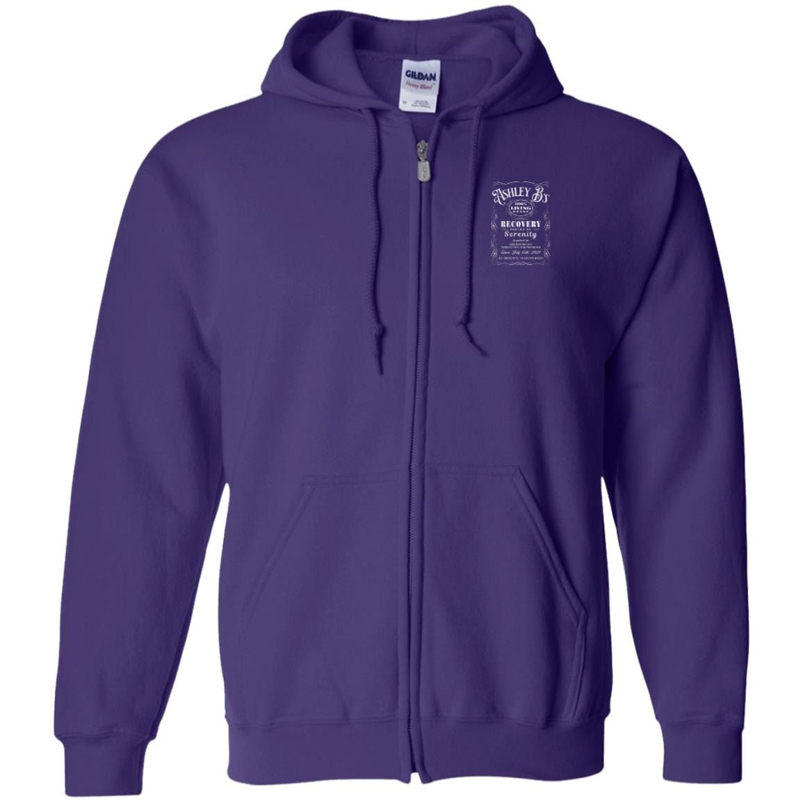 Custom Recovery Zip Hoodie | Inspiring Sobriety | (Custom Name) 100% Living Proof