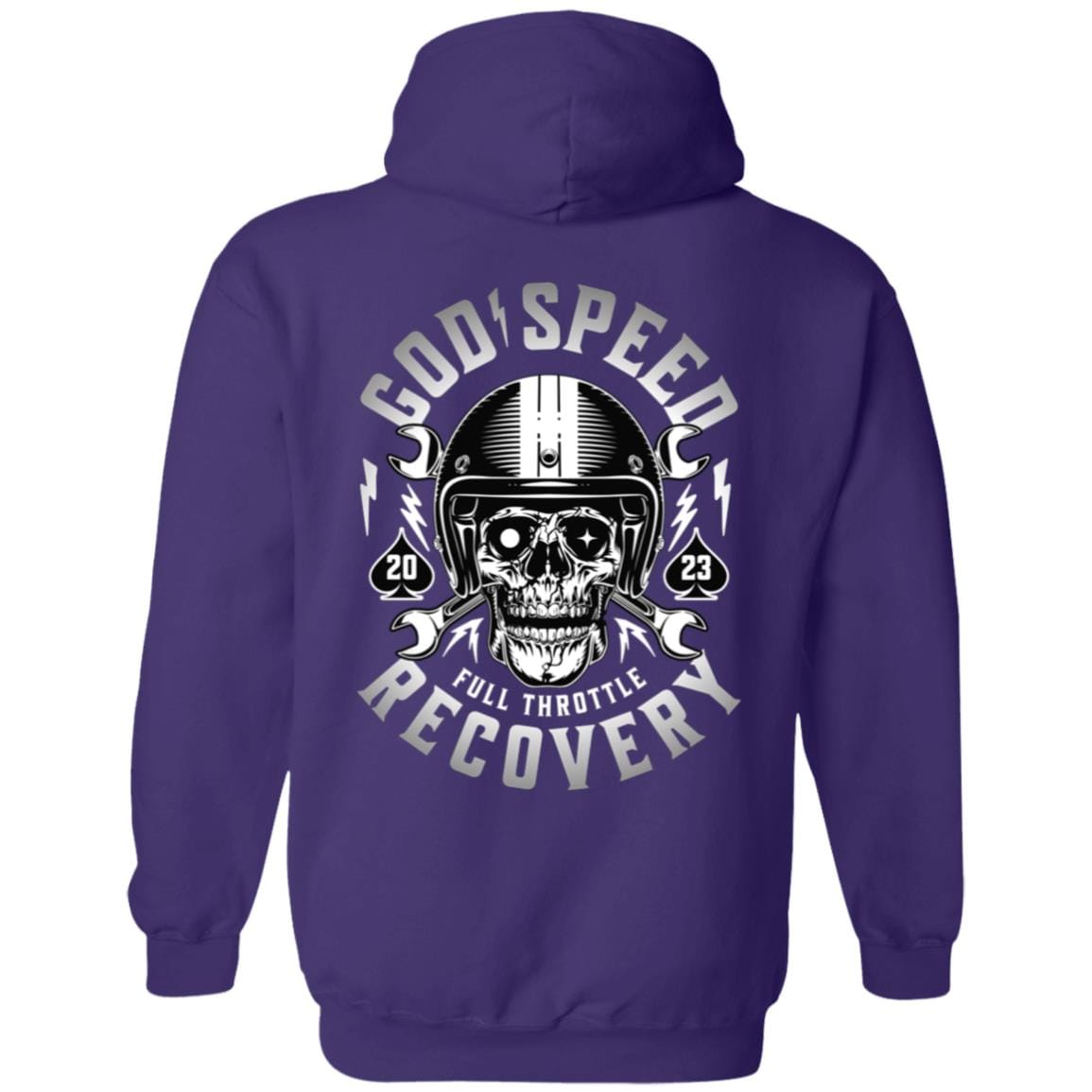 Custom Recovery Zip Hoodie | Inspiring Sobriety | God Speed - Full Throttle Recovery