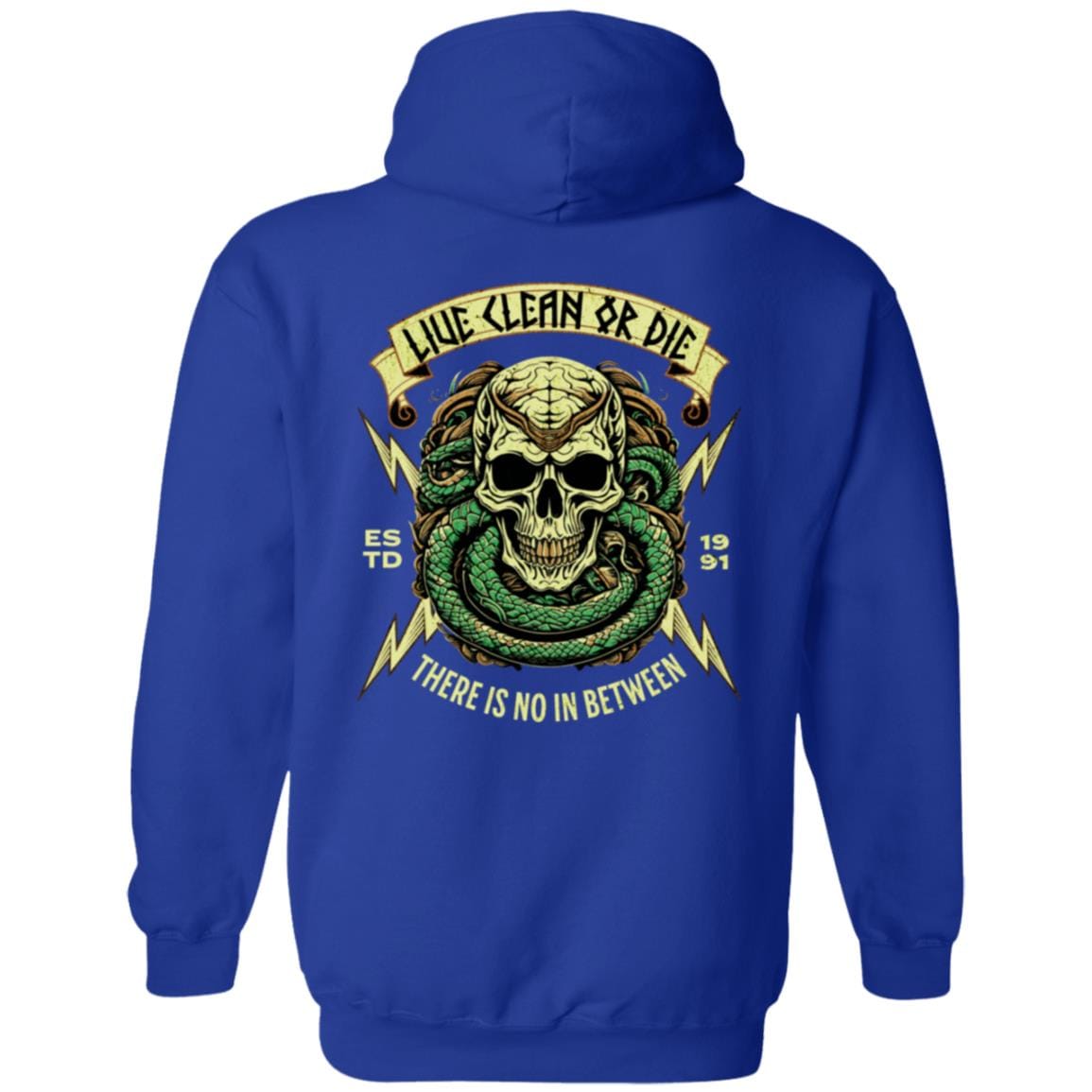 Custom Recovery Zip Hoodie | Inspiring Sobriety | Live Clean Or Die