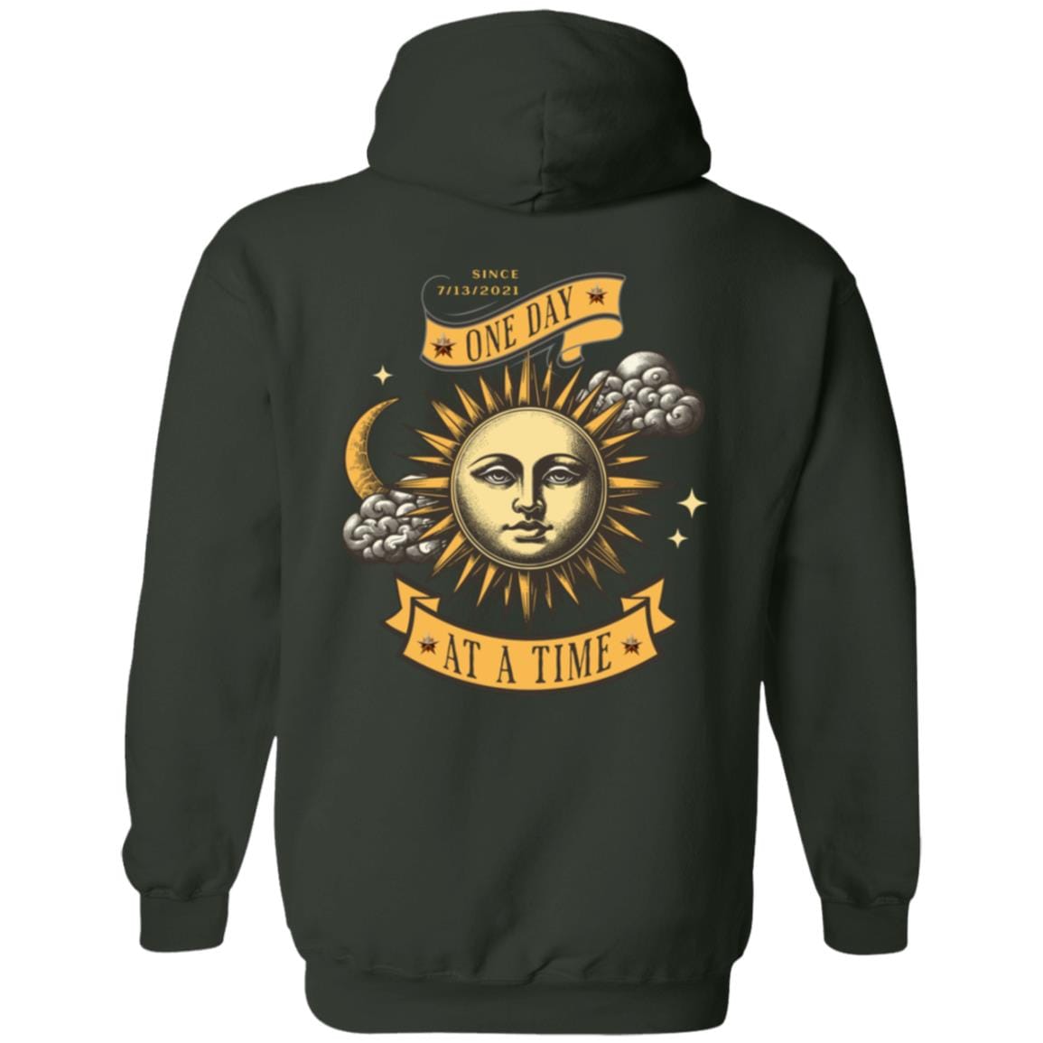 Custom Recovery Zip Hoodie | Inspiring Sobriety | One Day at a Time