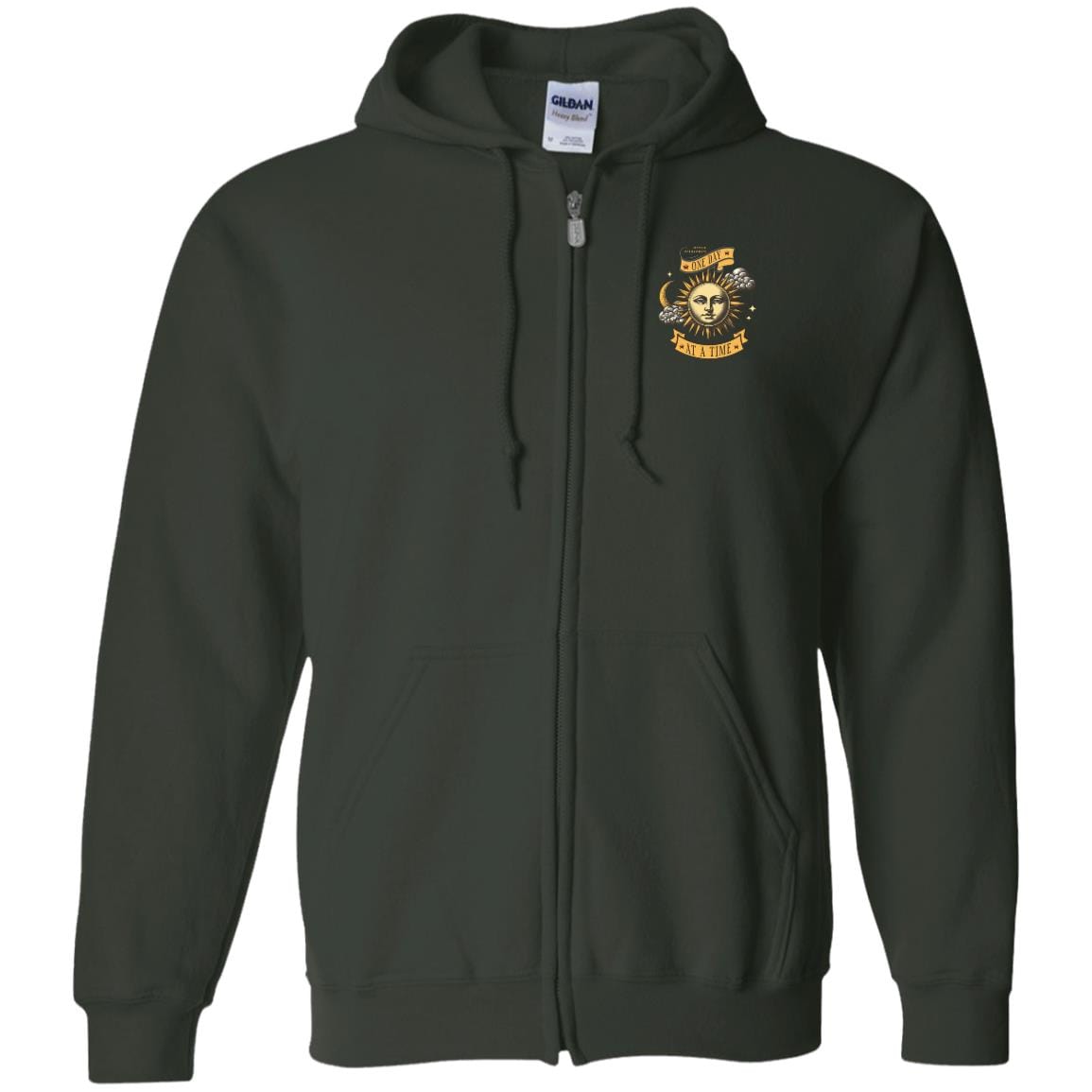 Custom Recovery Zip Hoodie | Inspiring Sobriety | One Day at a Time