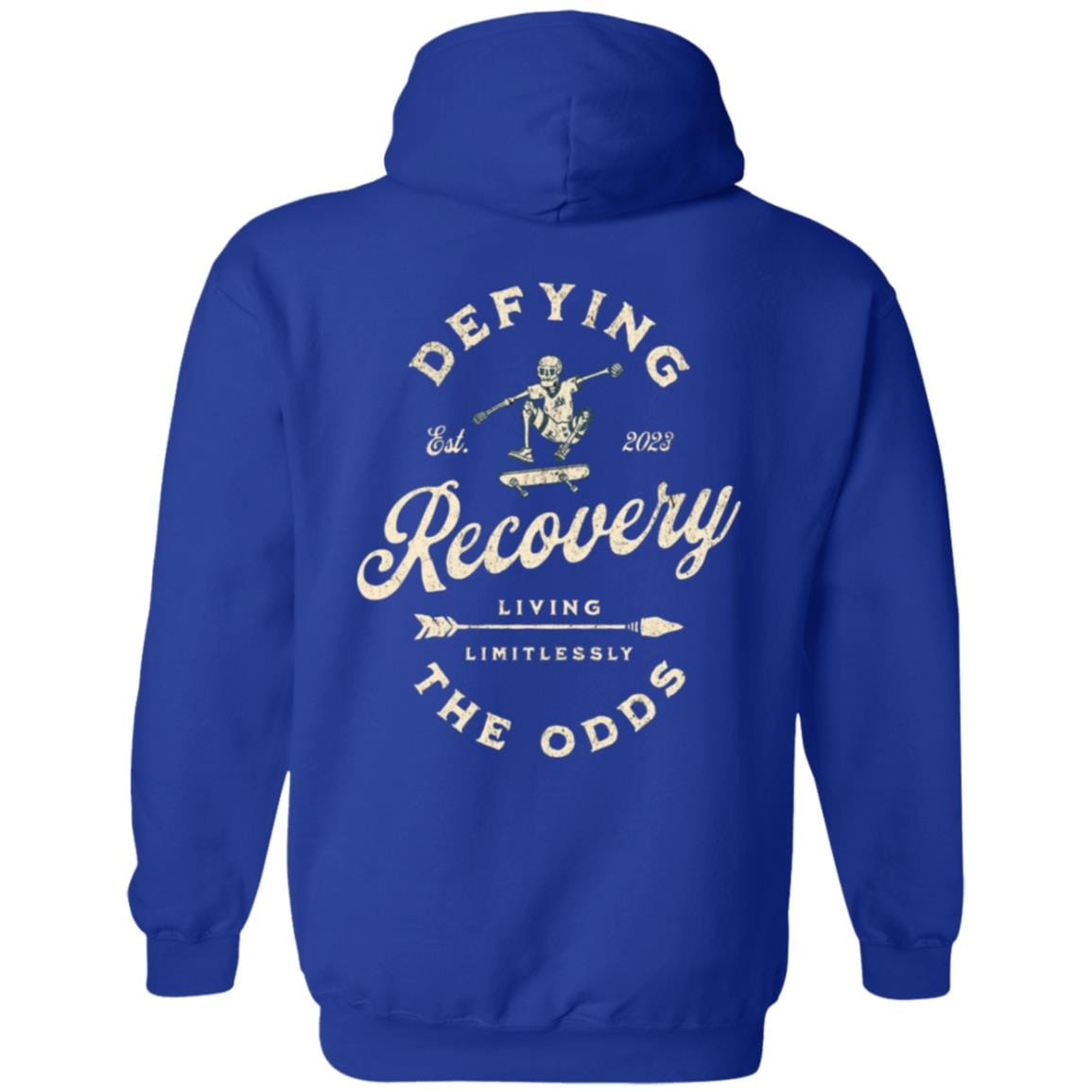 Custom Recovery Zip Hoodie | Inspiring Sobriety | Recovery - Defying The Odds