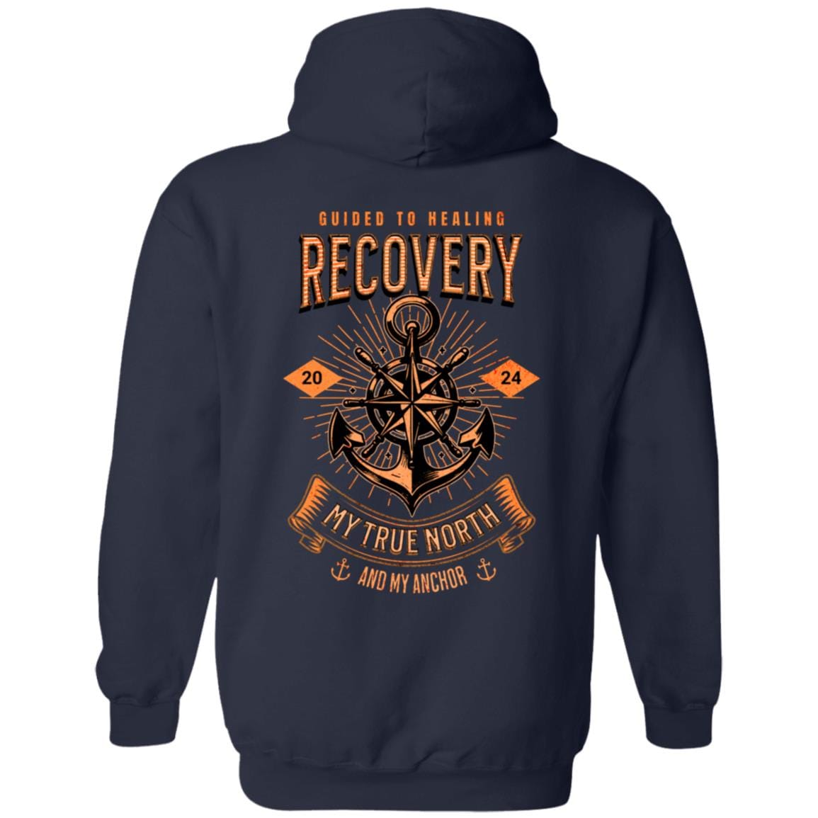 Custom Recovery Zip Hoodie | Inspiring Sobriety | Recovery - My True North
