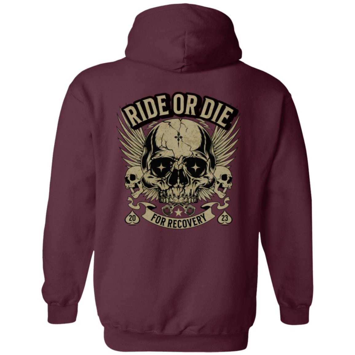 Custom Recovery Zip Hoodie | Inspiring Sobriety | Ride or Die For Recovery