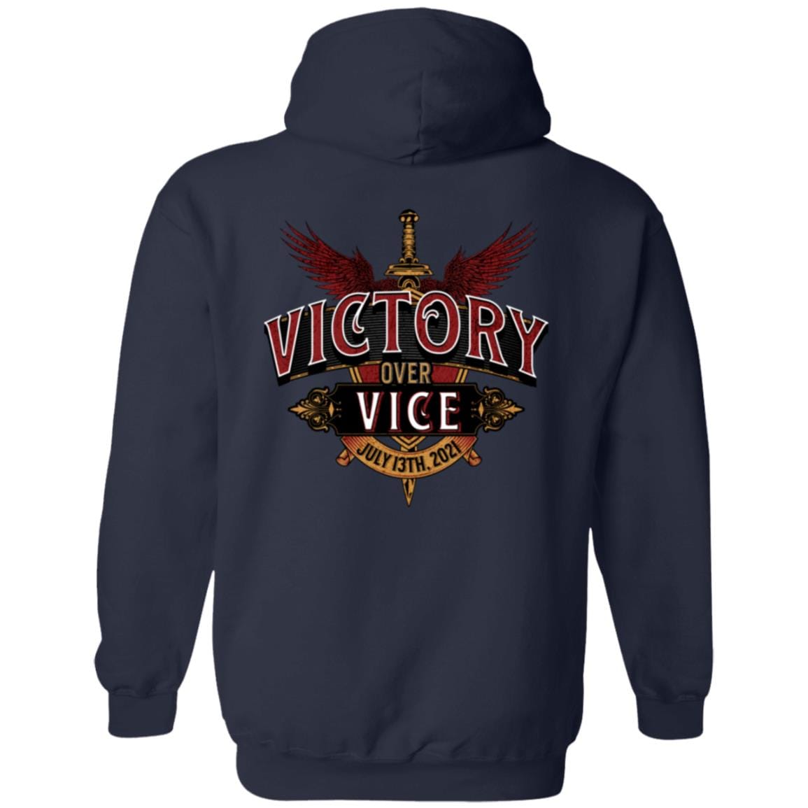 Custom Recovery Zip Hoodie | Inspiring Sobriety | Victory Over Vice