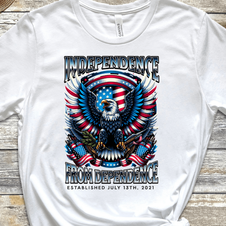 Custom Vintage Recovery T-Shirt | Inspiring Sobriety | Independence From Dependence